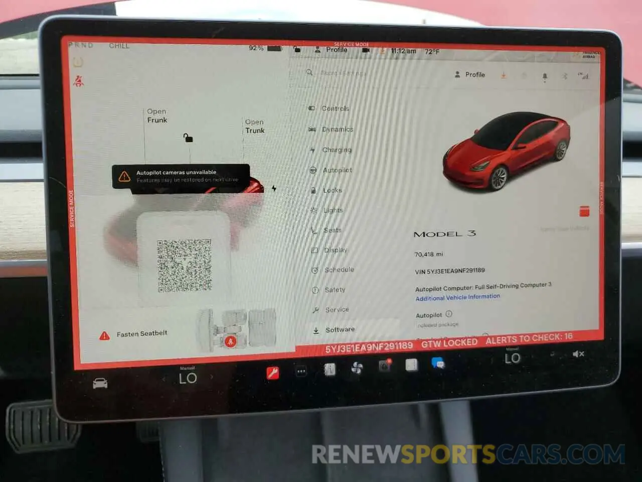 9 fotografías del automóvil dañado 5YJ3E1EA9NF291189 TESLA MODEL 3 2022