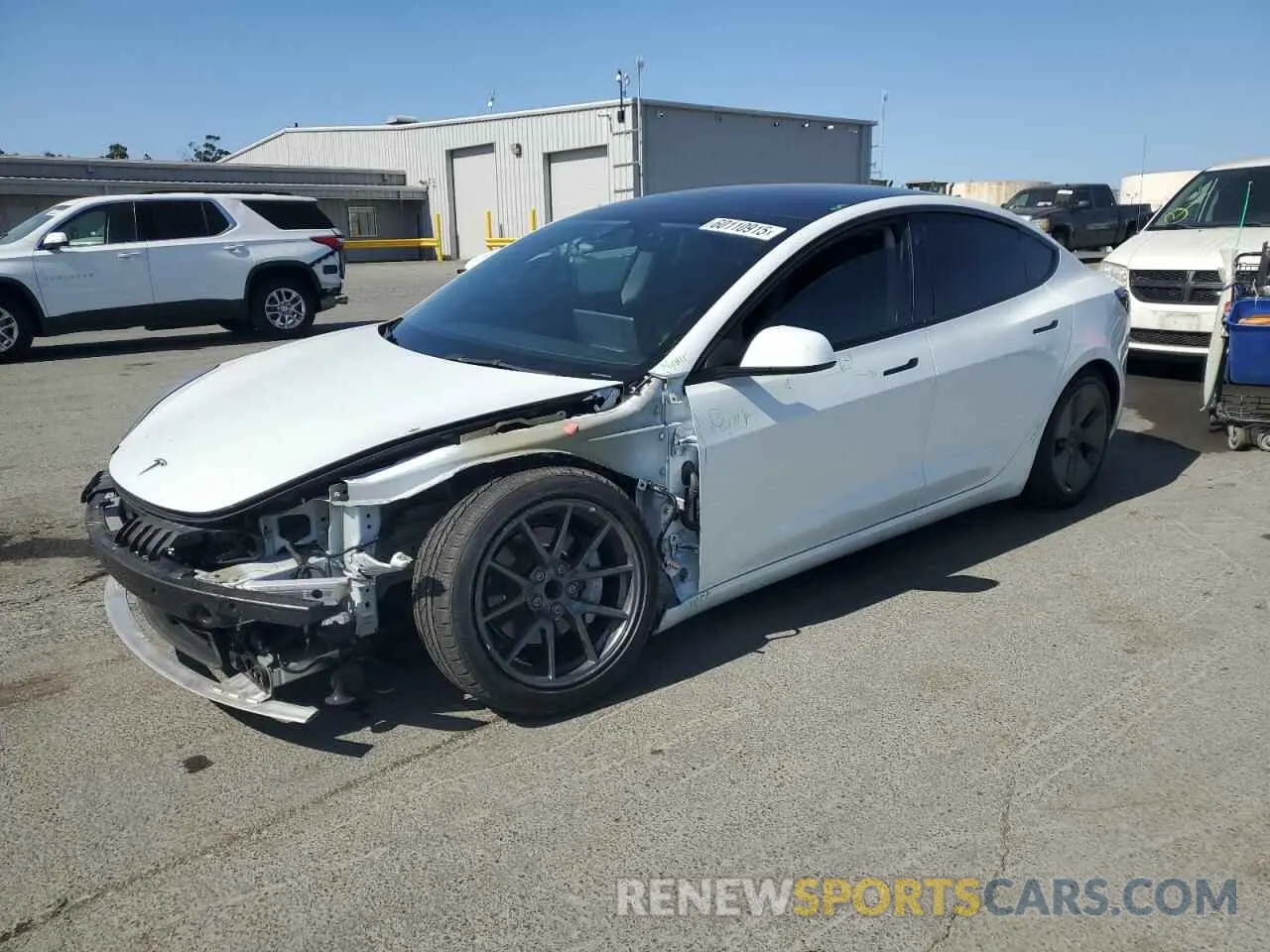 1 fotografías del automóvil dañado 5YJ3E1EA9NF302093 TESLA MODEL 3 2022