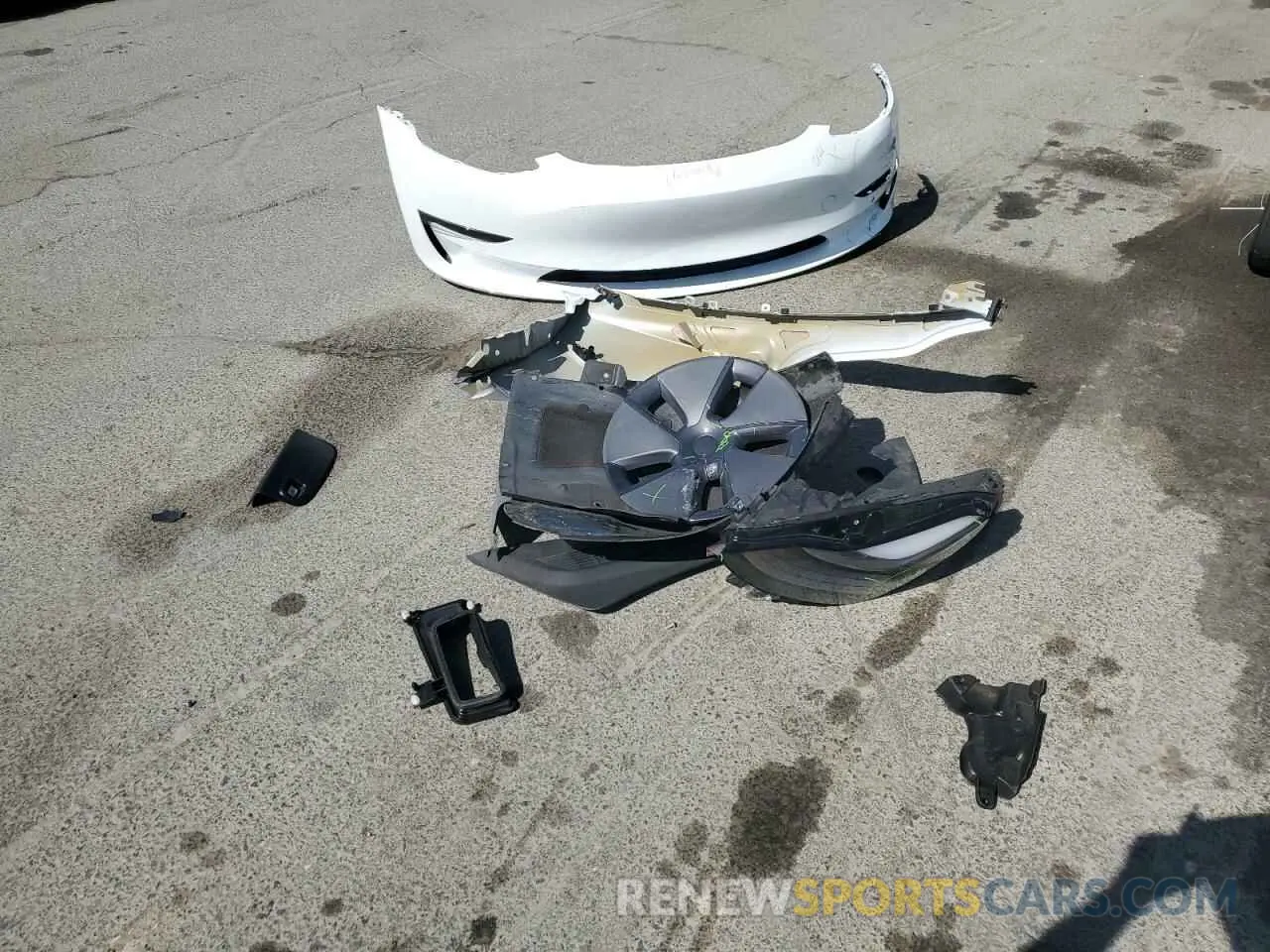 12 fotografías del automóvil dañado 5YJ3E1EA9NF302093 TESLA MODEL 3 2022