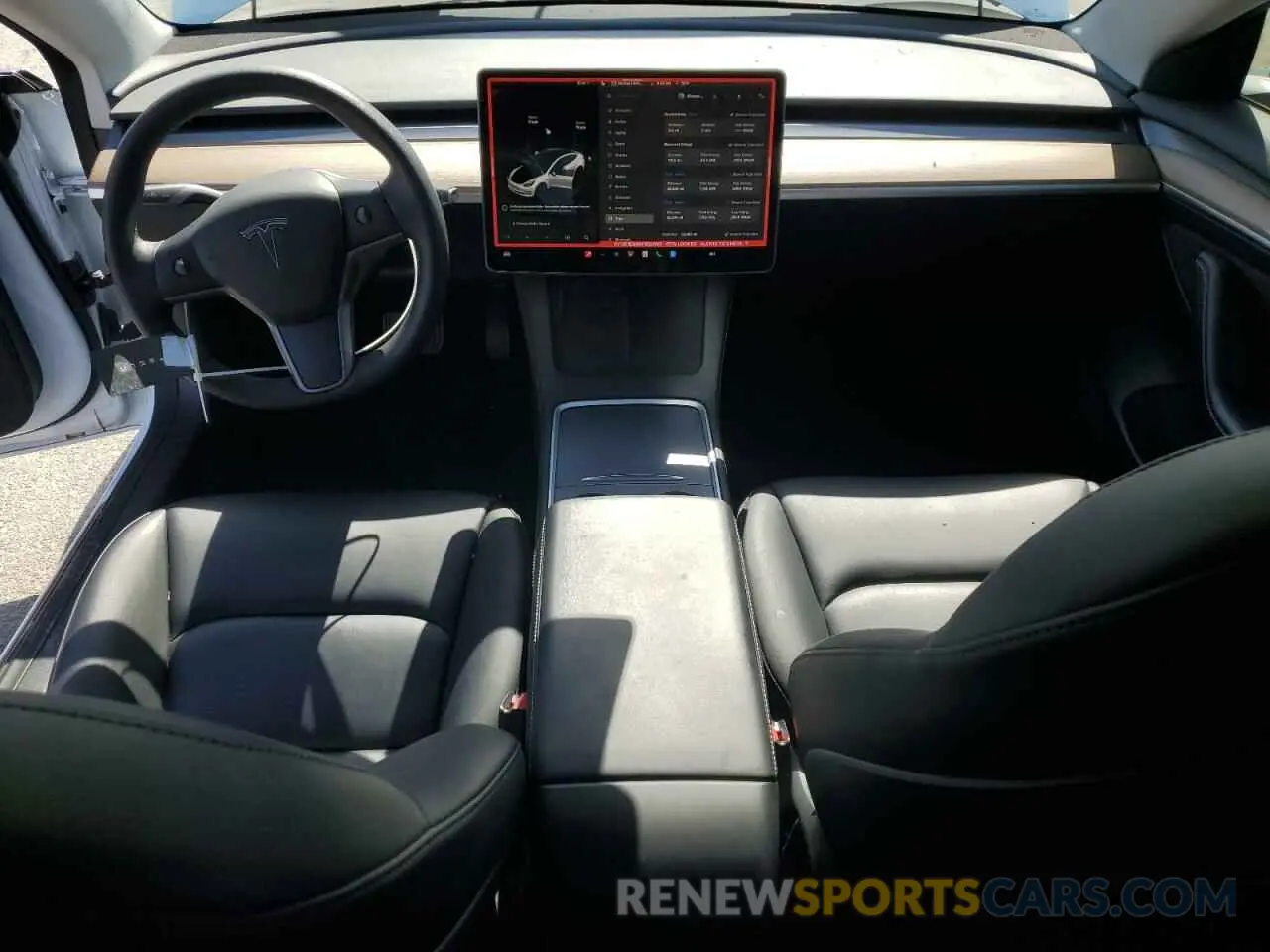 8 fotografías del automóvil dañado 5YJ3E1EA9NF302093 TESLA MODEL 3 2022