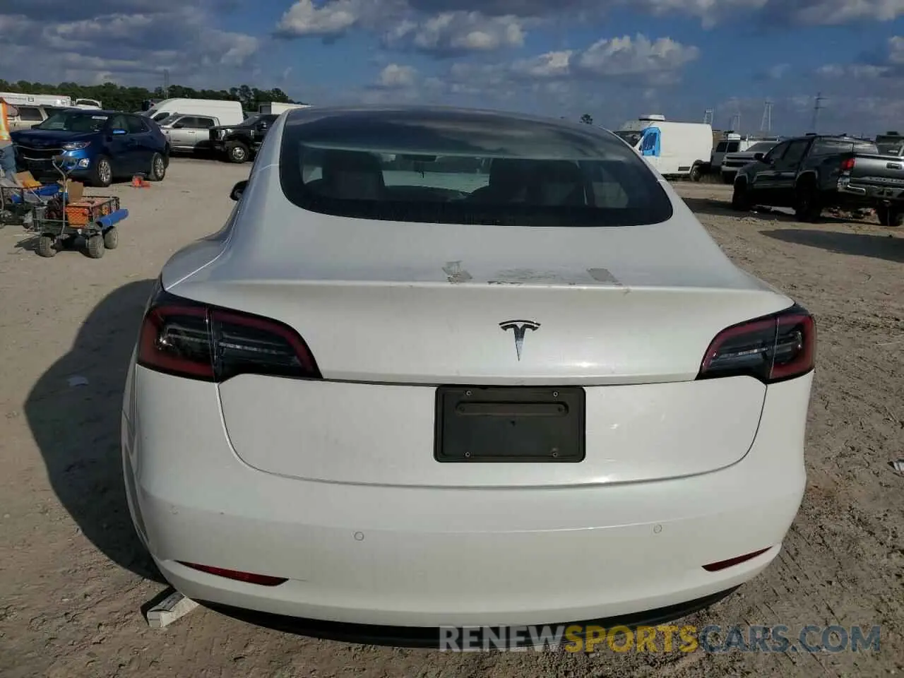 6 fotografías del automóvil dañado 5YJ3E1EA9NF310713 TESLA MODEL 3 2022