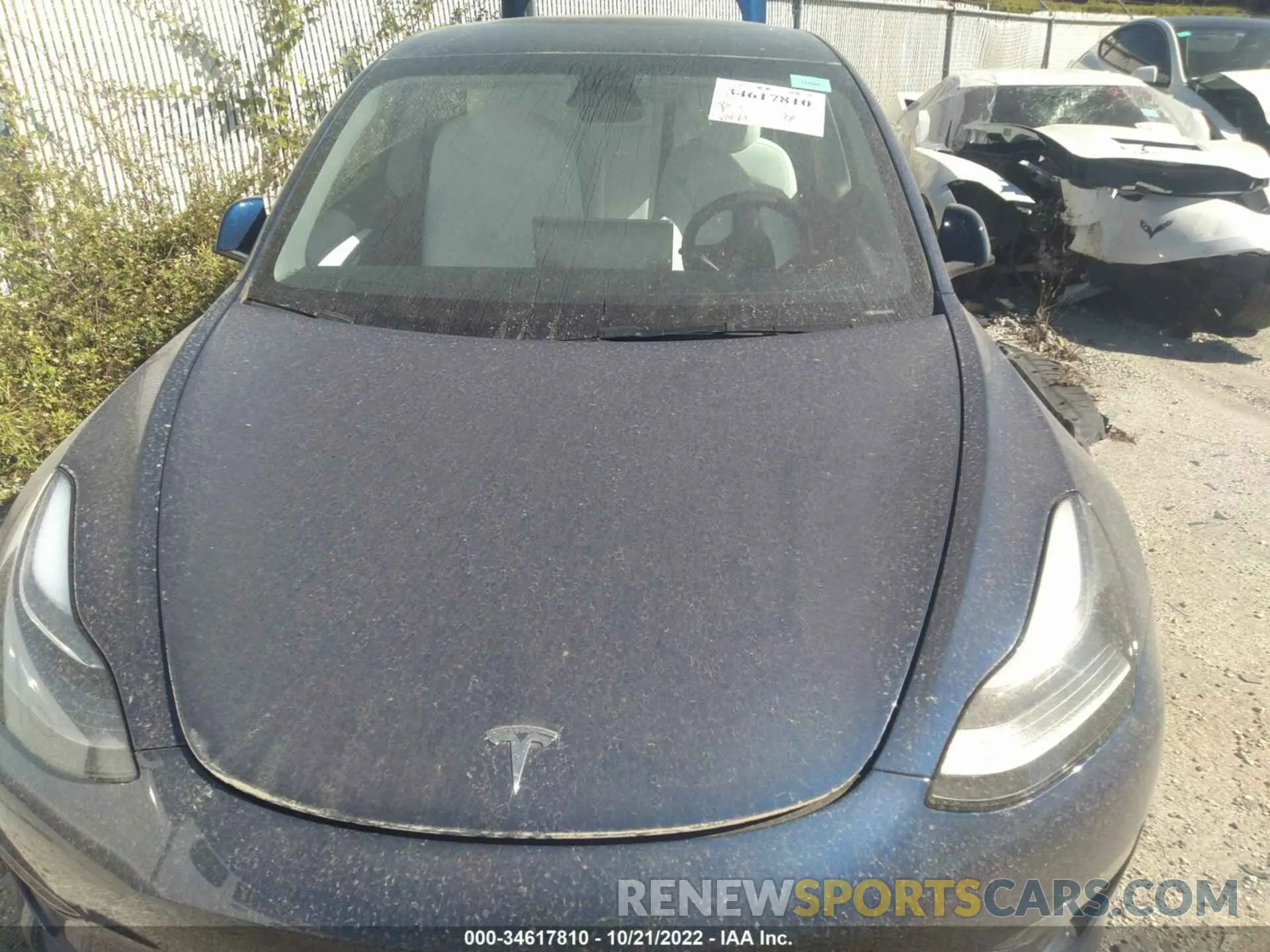 10 fotografías del automóvil dañado 5YJ3E1EA9NF312607 TESLA MODEL 3 2022