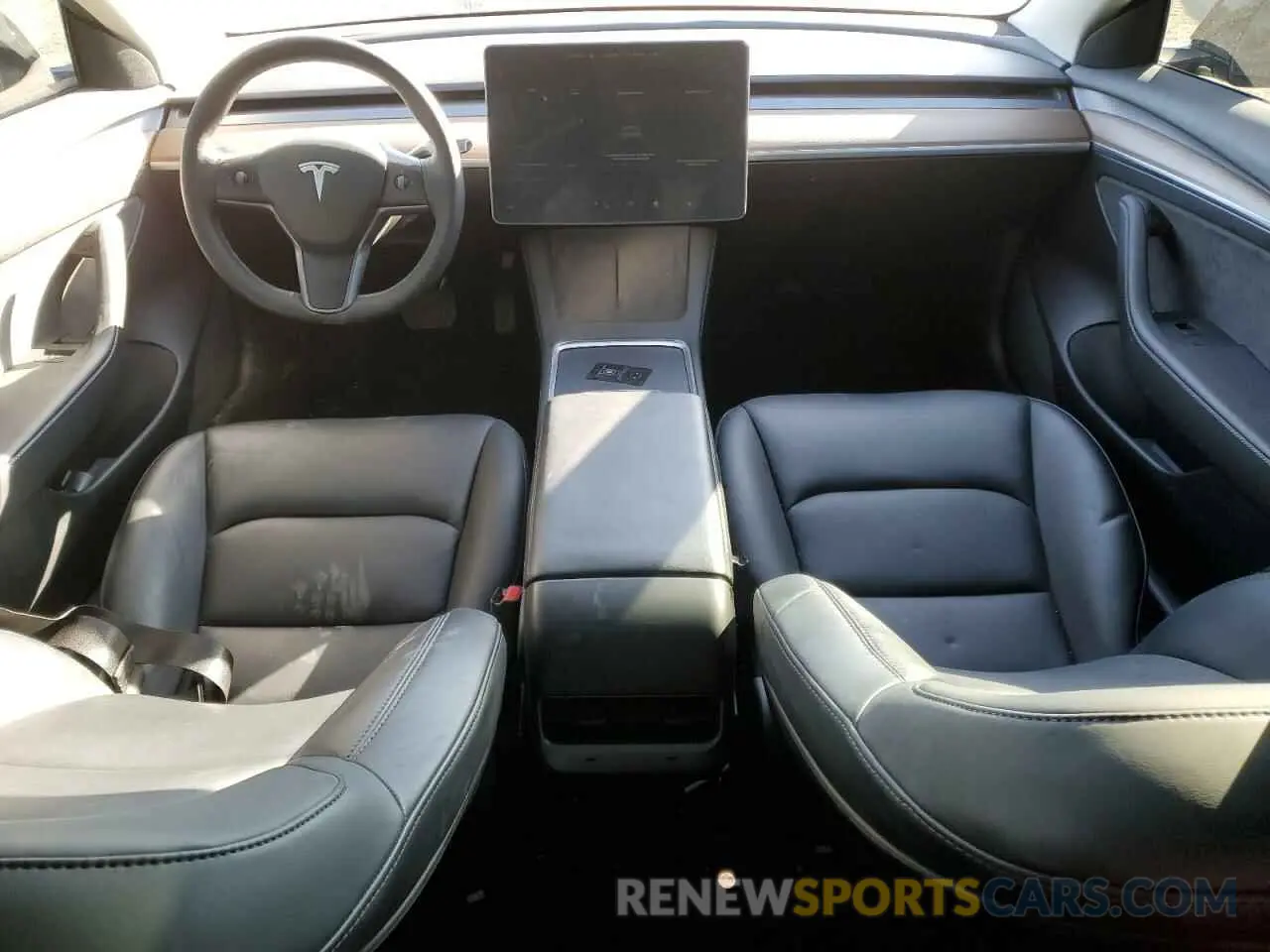 8 fotografías del automóvil dañado 5YJ3E1EA9NF332663 TESLA MODEL 3 2022