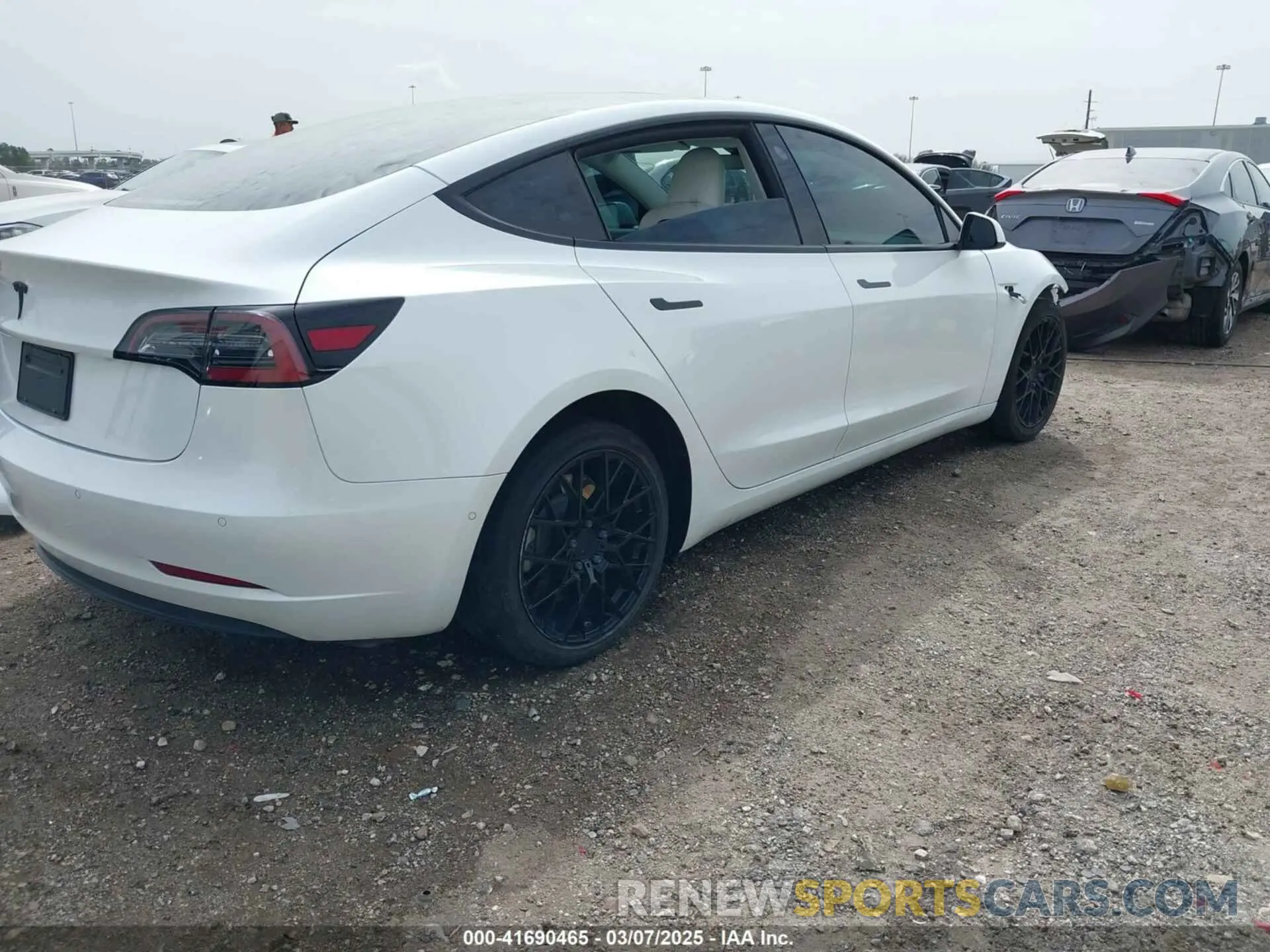 4 fotografías del automóvil dañado 5YJ3E1EA9NF337989 TESLA MODEL 3 2022