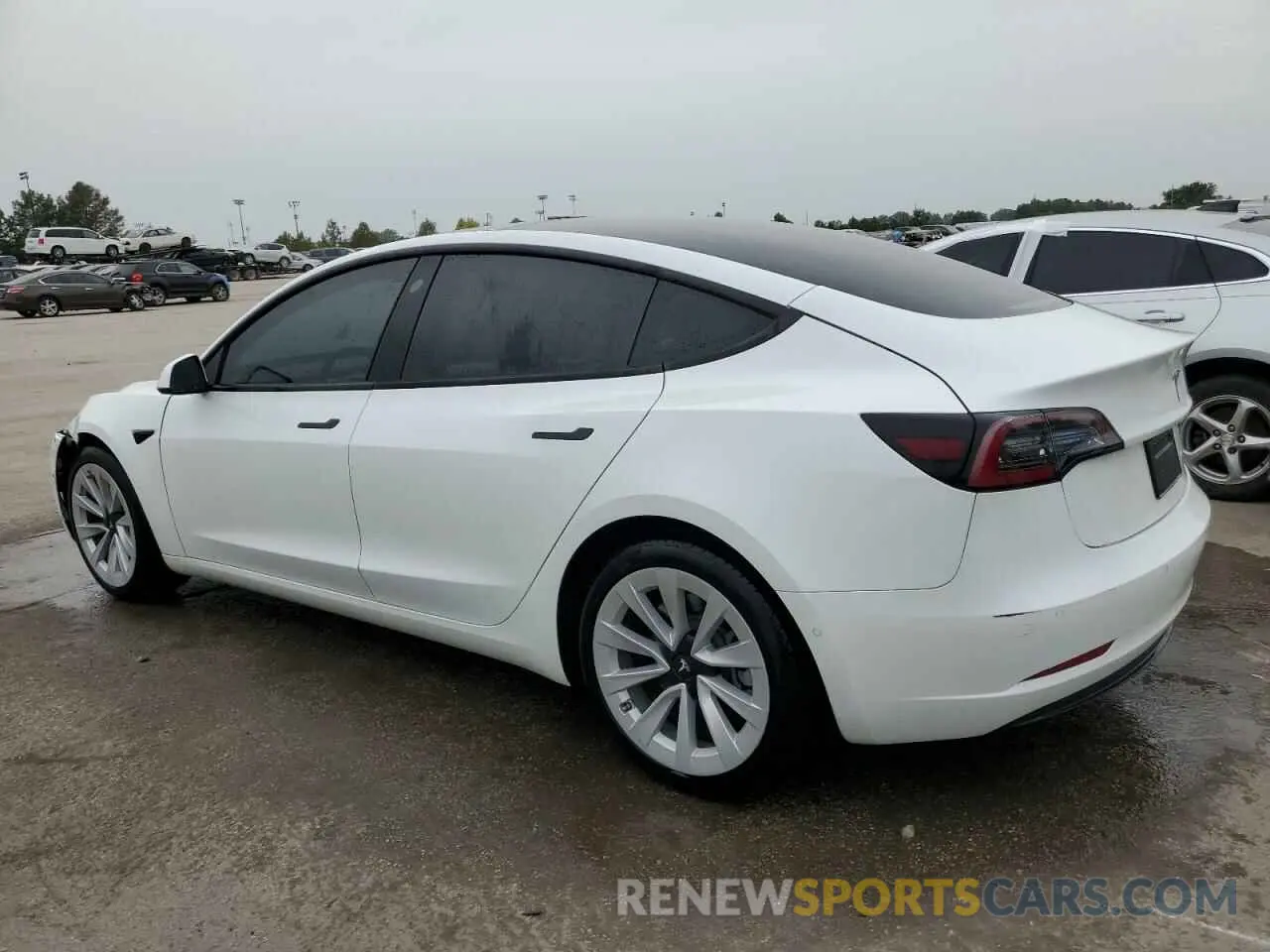 2 fotografías del automóvil dañado 5YJ3E1EA9NF342447 TESLA MODEL 3 2022