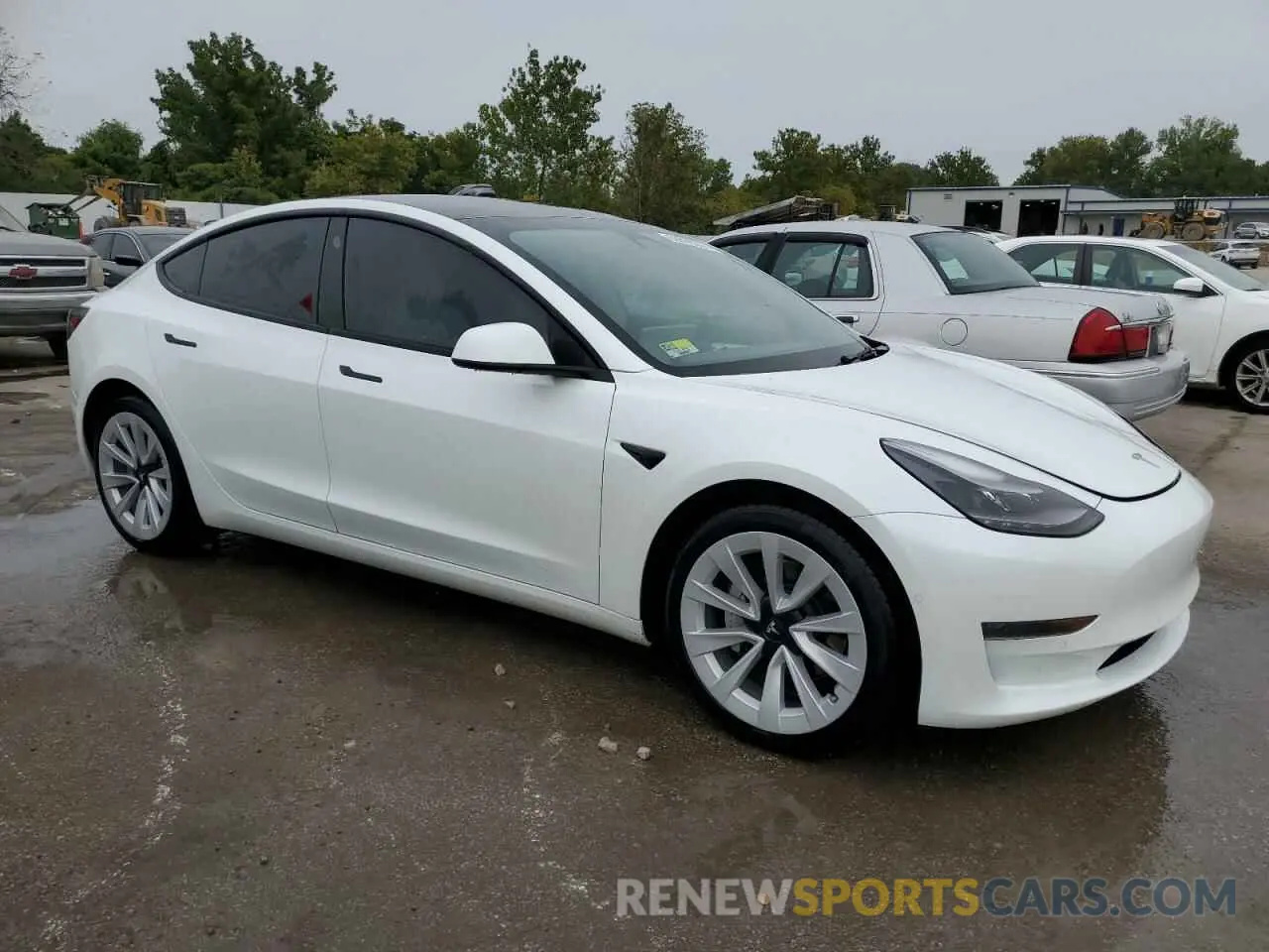 4 fotografías del automóvil dañado 5YJ3E1EA9NF342447 TESLA MODEL 3 2022
