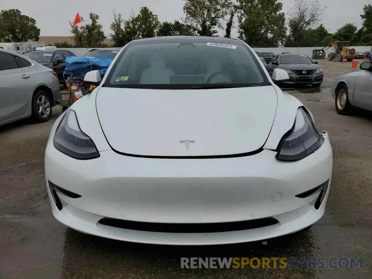 5 fotografías del automóvil dañado 5YJ3E1EA9NF342447 TESLA MODEL 3 2022