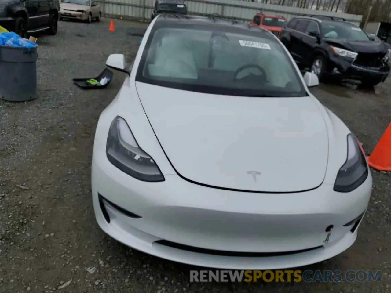 5 fotografías del automóvil dañado 5YJ3E1EA9NF360138 TESLA MODEL 3 2022