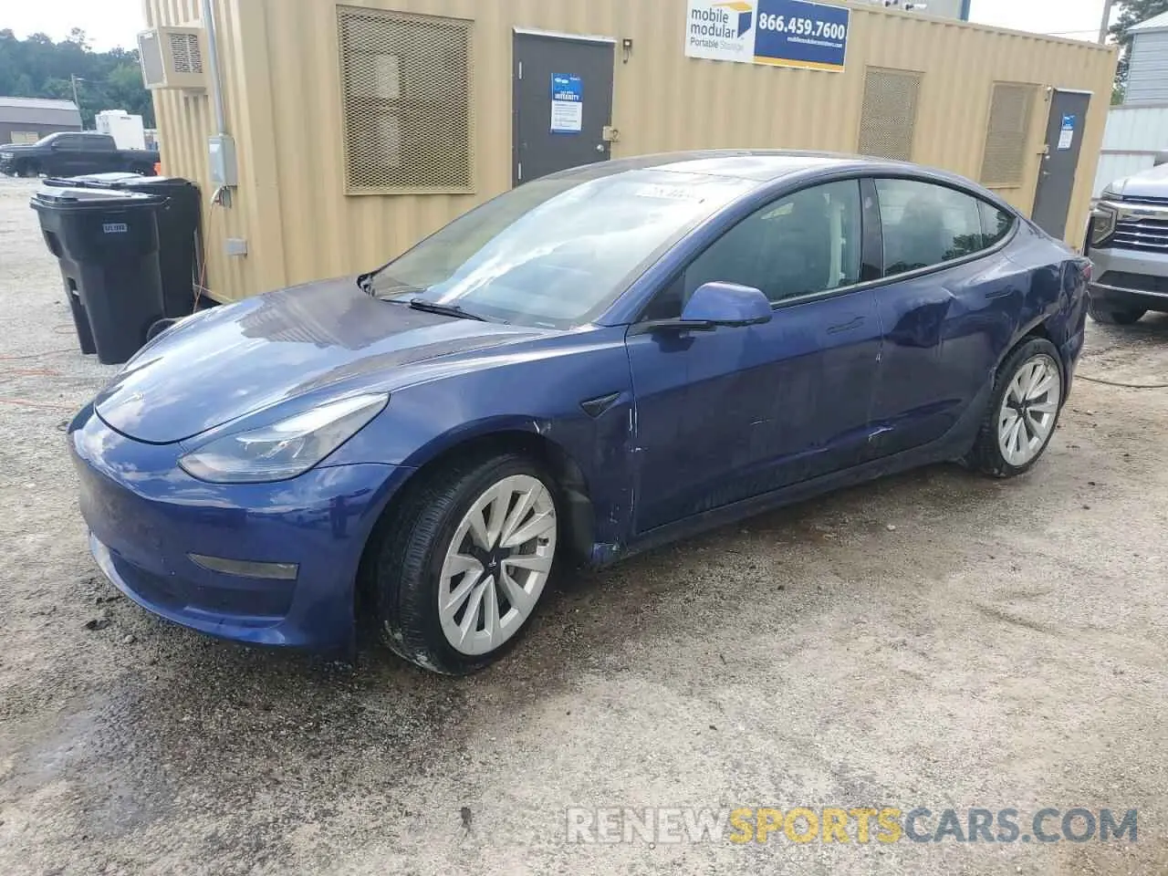 1 fotografías del automóvil dañado 5YJ3E1EA9NF368921 TESLA MODEL 3 2022