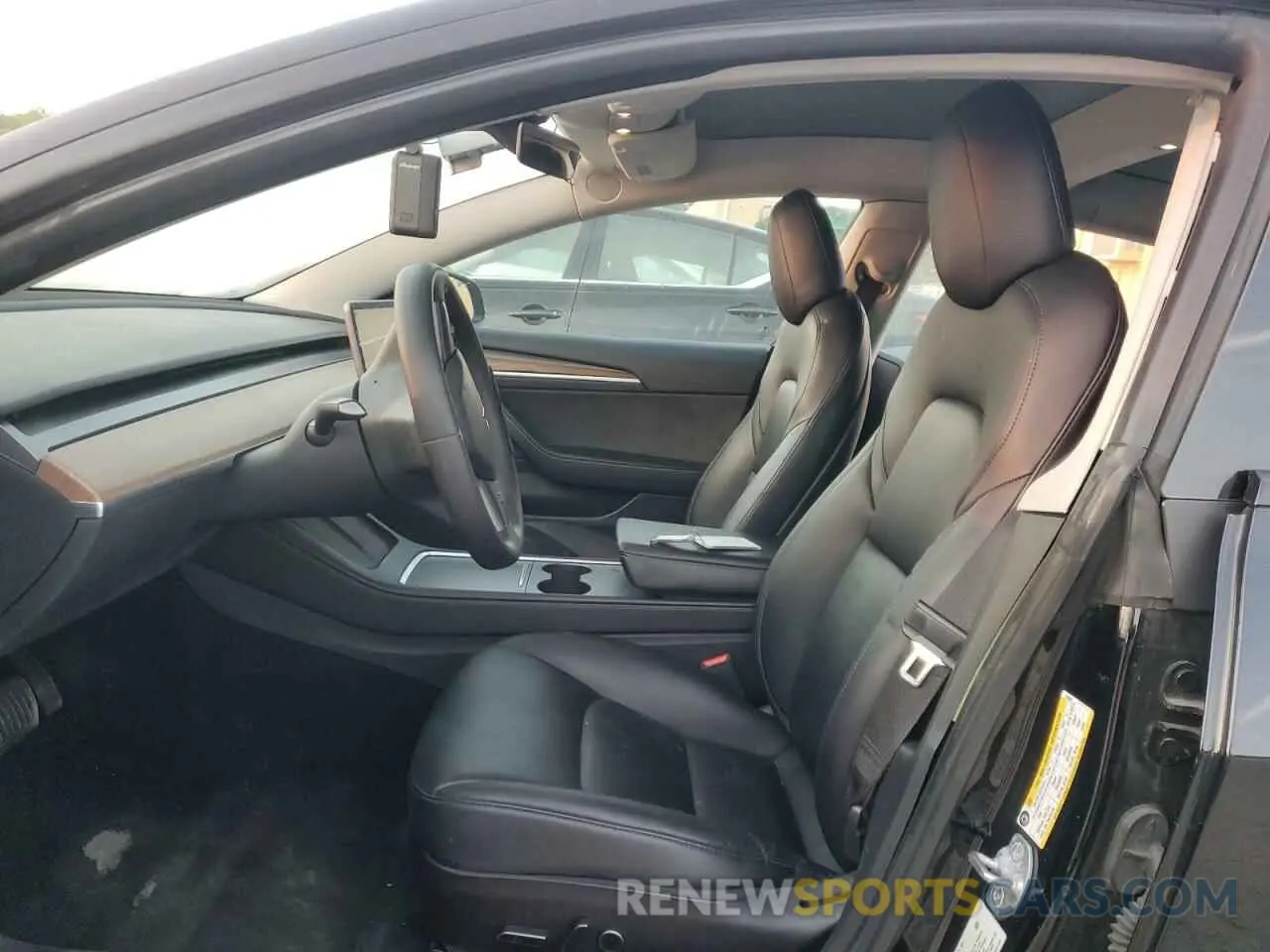 7 fotografías del automóvil dañado 5YJ3E1EA9NF369969 TESLA MODEL 3 2022