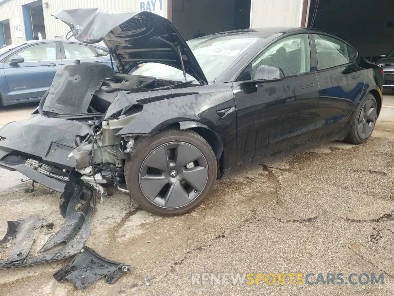 1 fotografías del automóvil dañado 5YJ3E1EA9NF371172 TESLA MODEL 3 2022