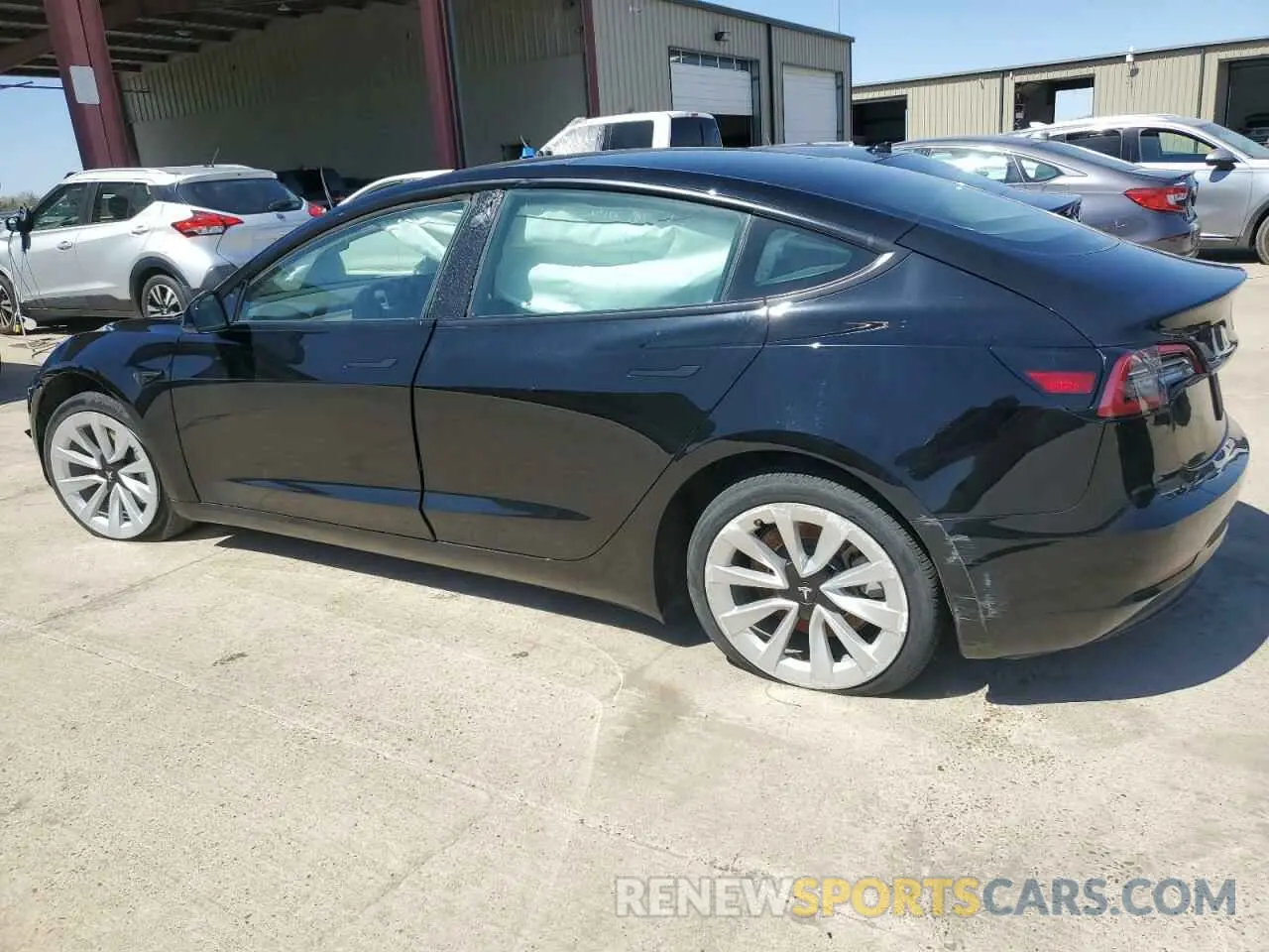 2 fotografías del automóvil dañado 5YJ3E1EA9NF372046 TESLA MODEL 3 2022