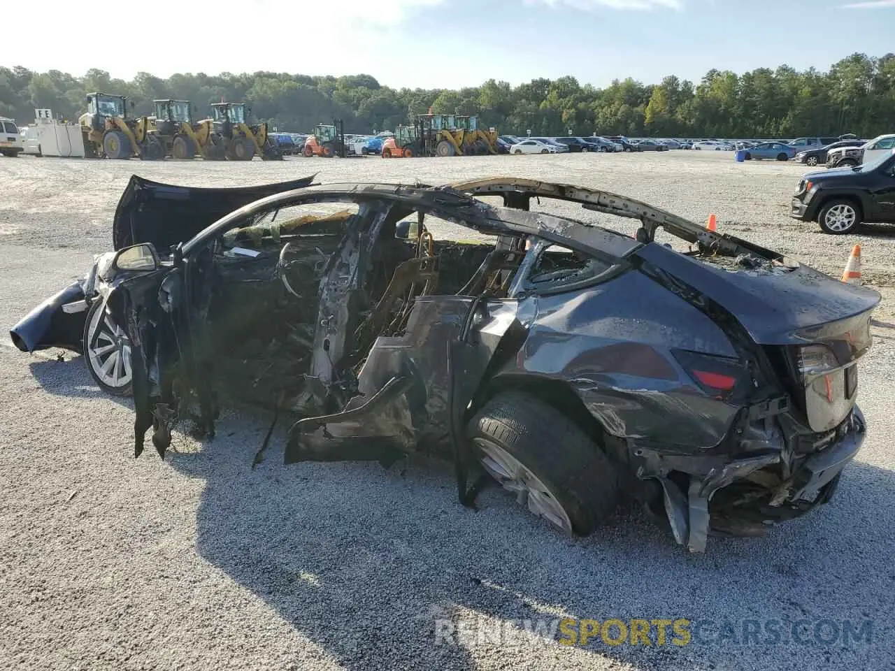 2 fotografías del automóvil dañado 5YJ3E1EA9NF372113 TESLA MODEL 3 2022