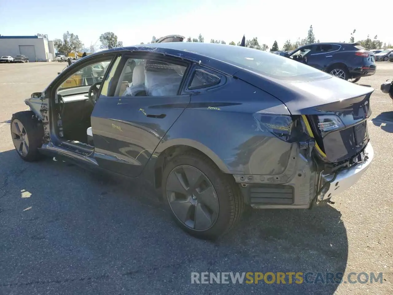 2 fotografías del automóvil dañado 5YJ3E1EA9NF373276 TESLA MODEL 3 2022