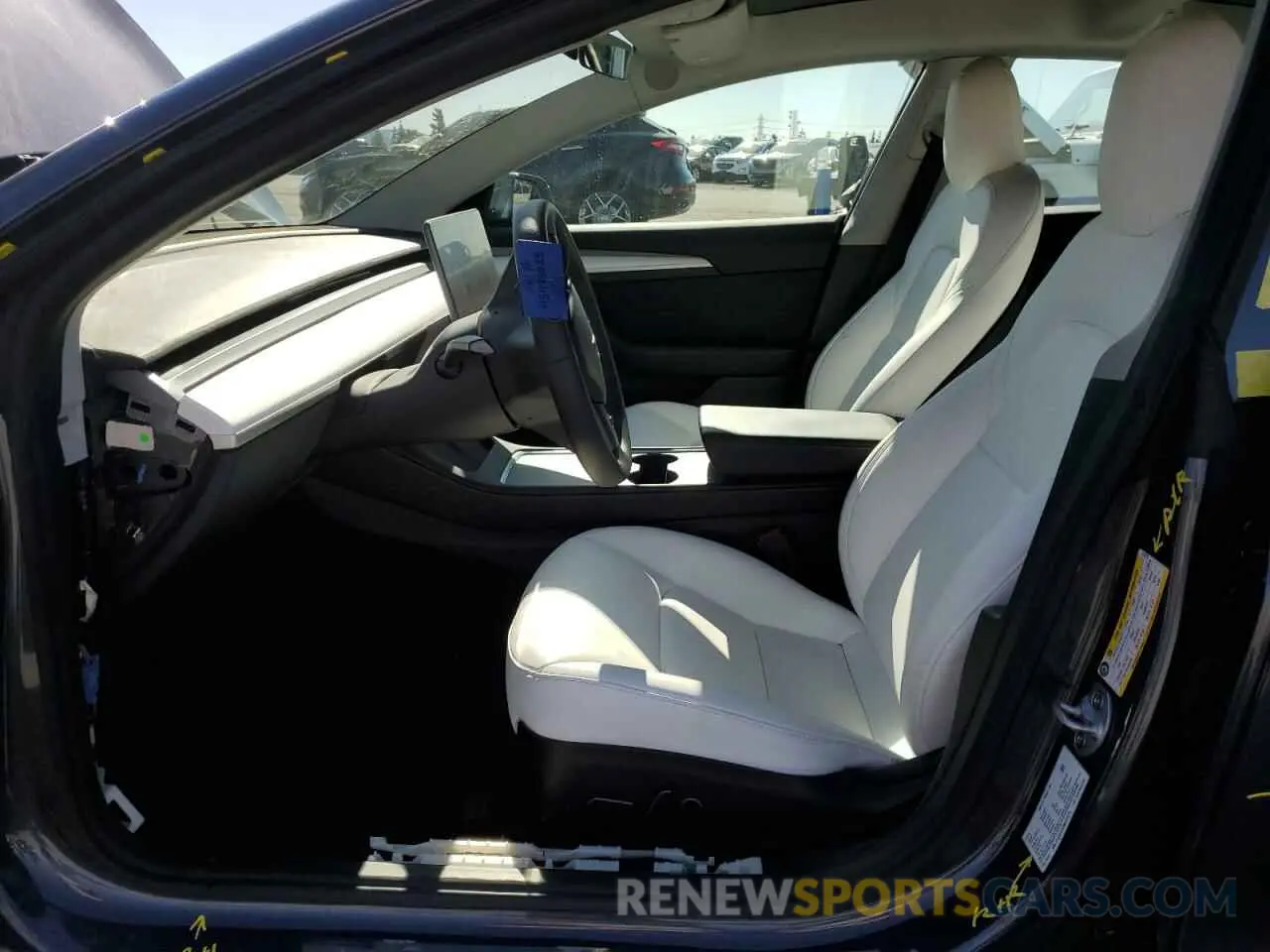 7 fotografías del automóvil dañado 5YJ3E1EA9NF373276 TESLA MODEL 3 2022
