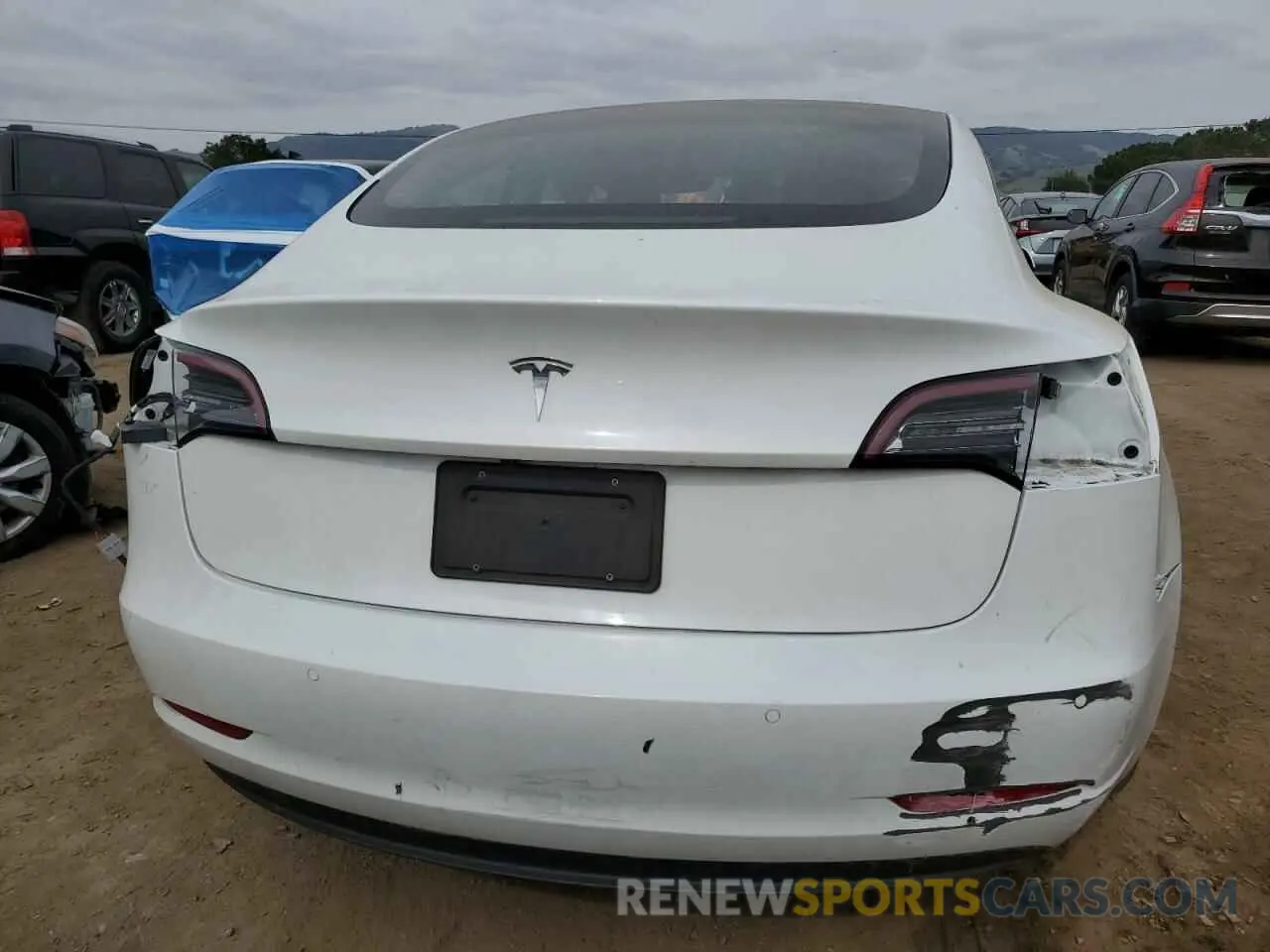 6 fotografías del automóvil dañado 5YJ3E1EA9NF376419 TESLA MODEL 3 2022