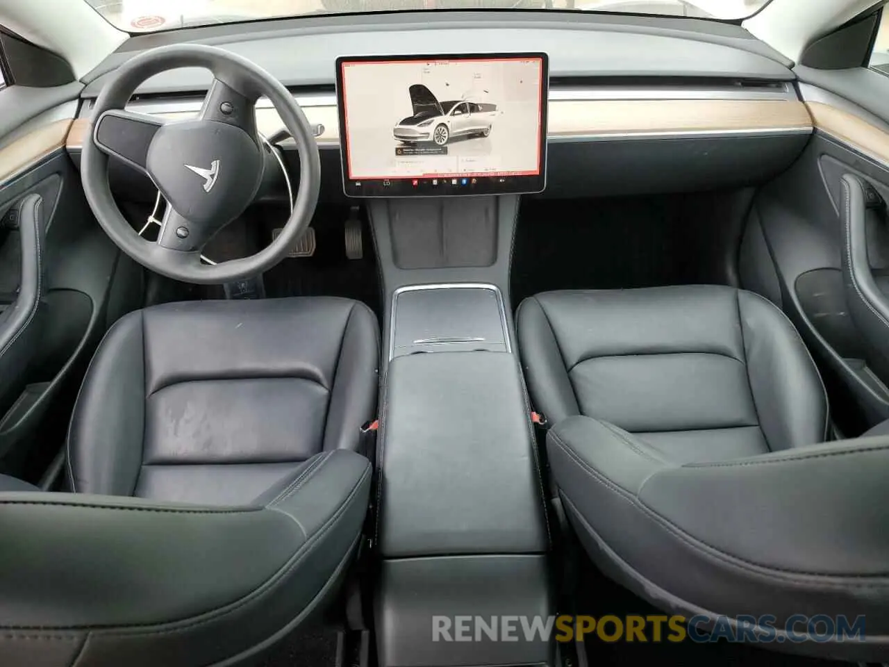 8 fotografías del automóvil dañado 5YJ3E1EA9NF376419 TESLA MODEL 3 2022