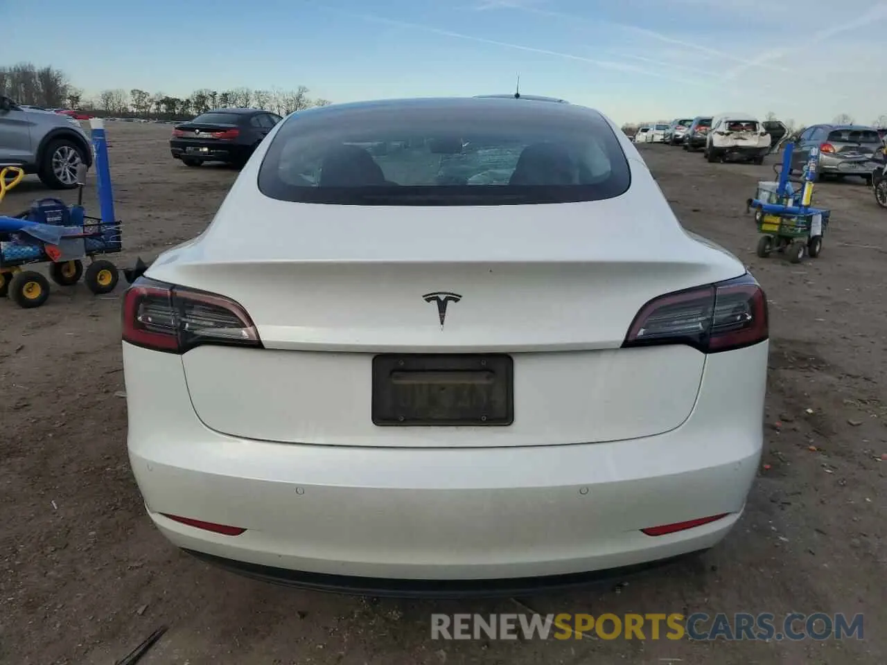 6 fotografías del automóvil dañado 5YJ3E1EAXNF119012 TESLA MODEL 3 2022