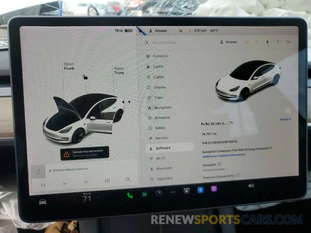 9 fotografías del automóvil dañado 5YJ3E1EAXNF119012 TESLA MODEL 3 2022