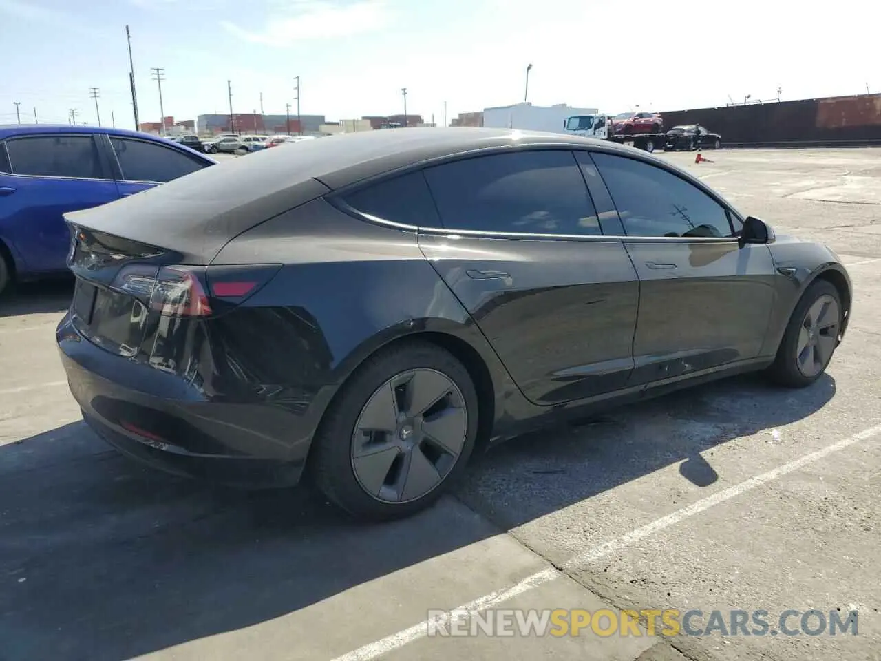 3 fotografías del automóvil dañado 5YJ3E1EAXNF120970 TESLA MODEL 3 2022