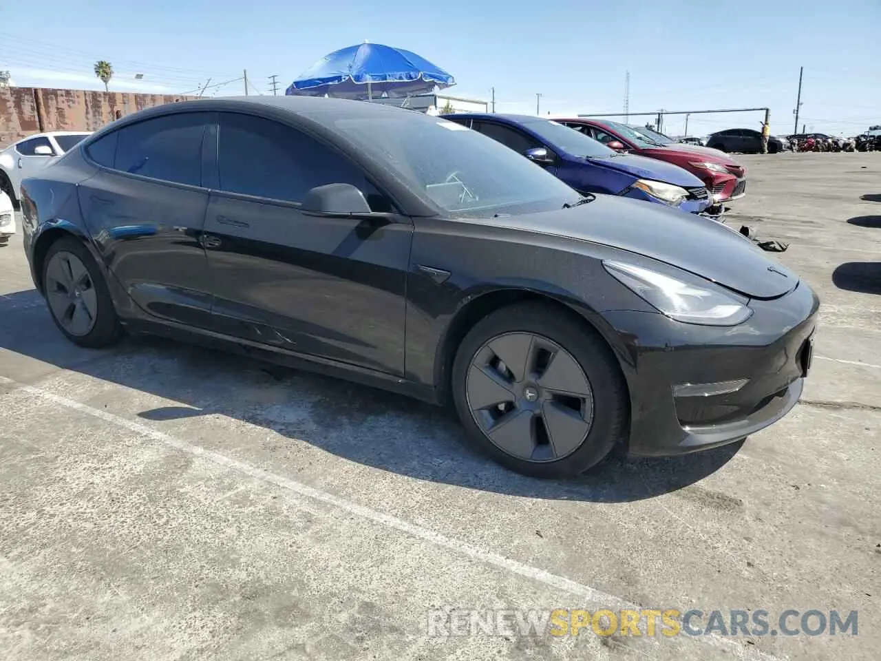 4 fotografías del automóvil dañado 5YJ3E1EAXNF120970 TESLA MODEL 3 2022