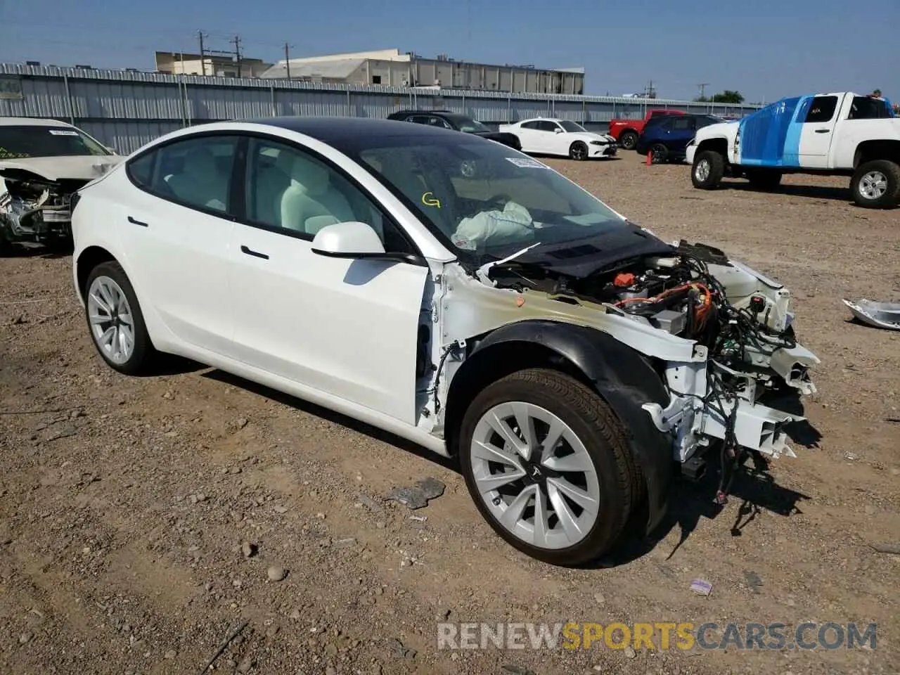 1 fotografías del automóvil dañado 5YJ3E1EAXNF135243 TESLA MODEL 3 2022