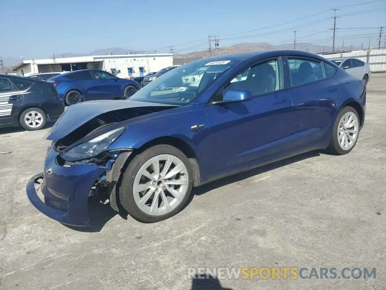 1 fotografías del automóvil dañado 5YJ3E1EAXNF142693 TESLA MODEL 3 2022