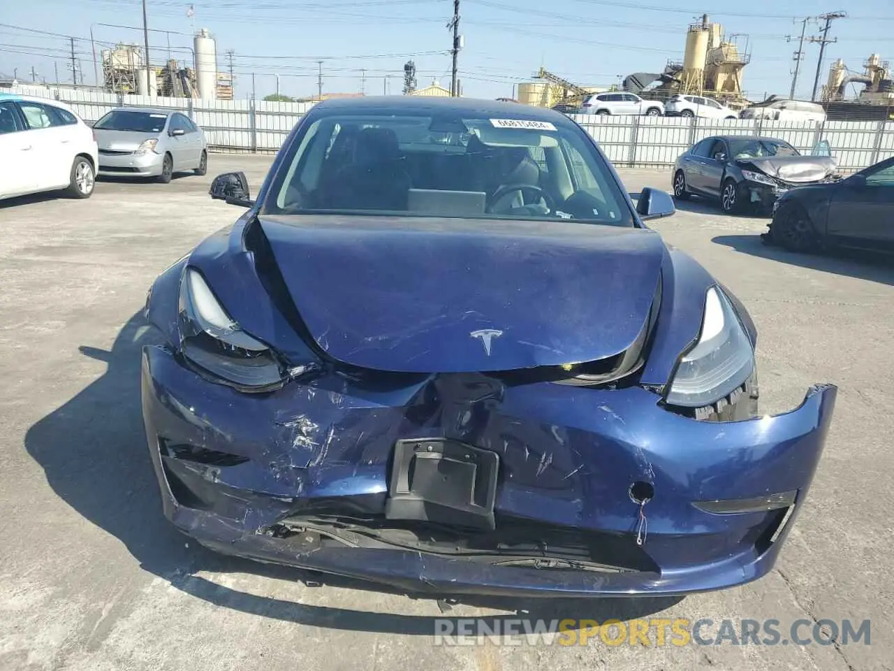 5 fotografías del automóvil dañado 5YJ3E1EAXNF142693 TESLA MODEL 3 2022