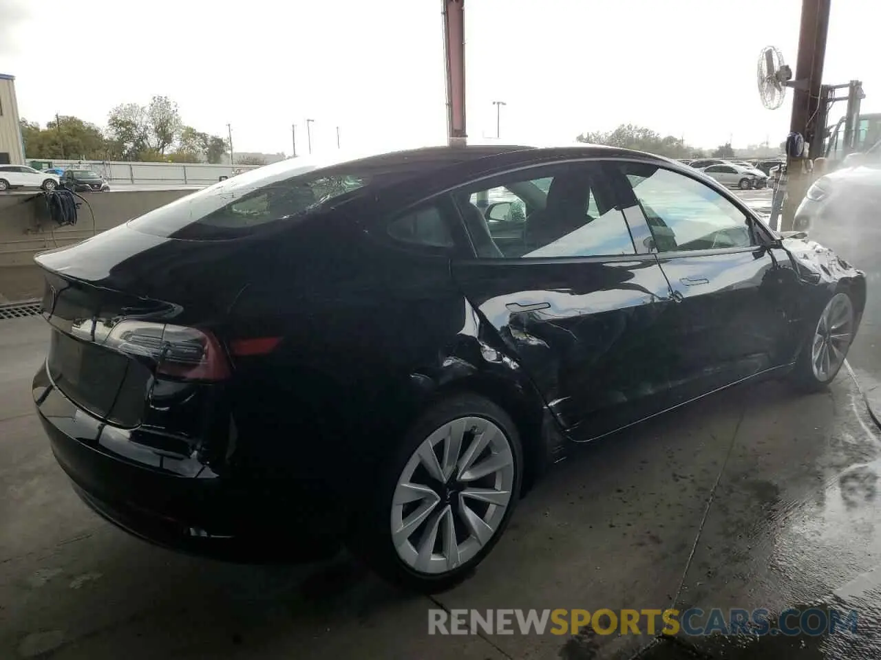 3 fotografías del automóvil dañado 5YJ3E1EAXNF186757 TESLA MODEL 3 2022