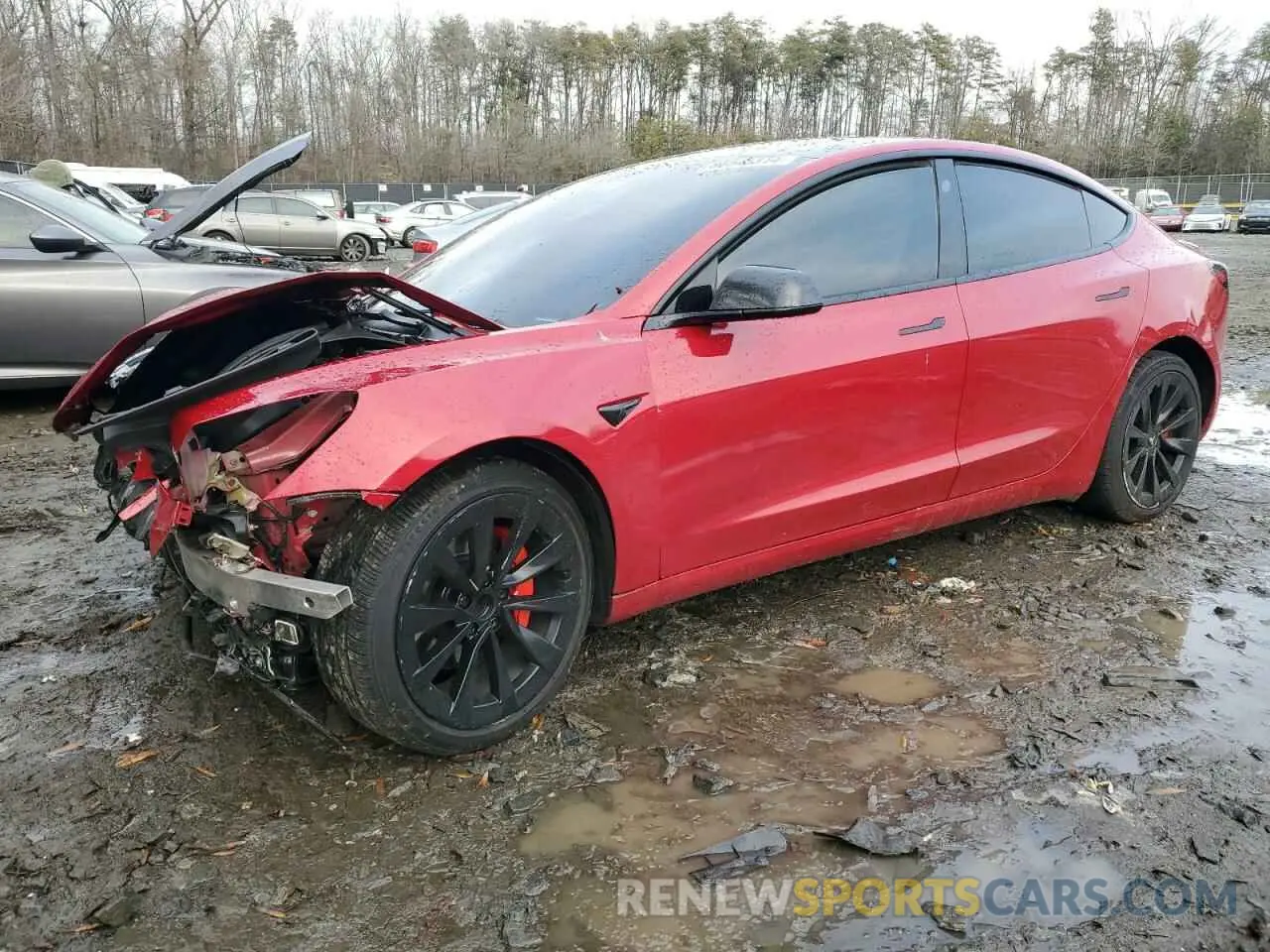 1 fotografías del automóvil dañado 5YJ3E1EAXNF187262 TESLA MODEL 3 2022