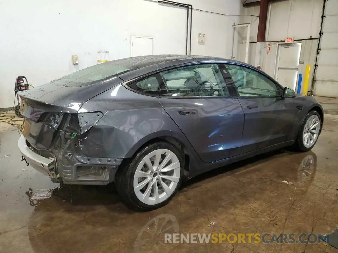 3 fotografías del automóvil dañado 5YJ3E1EAXNF191439 TESLA MODEL 3 2022