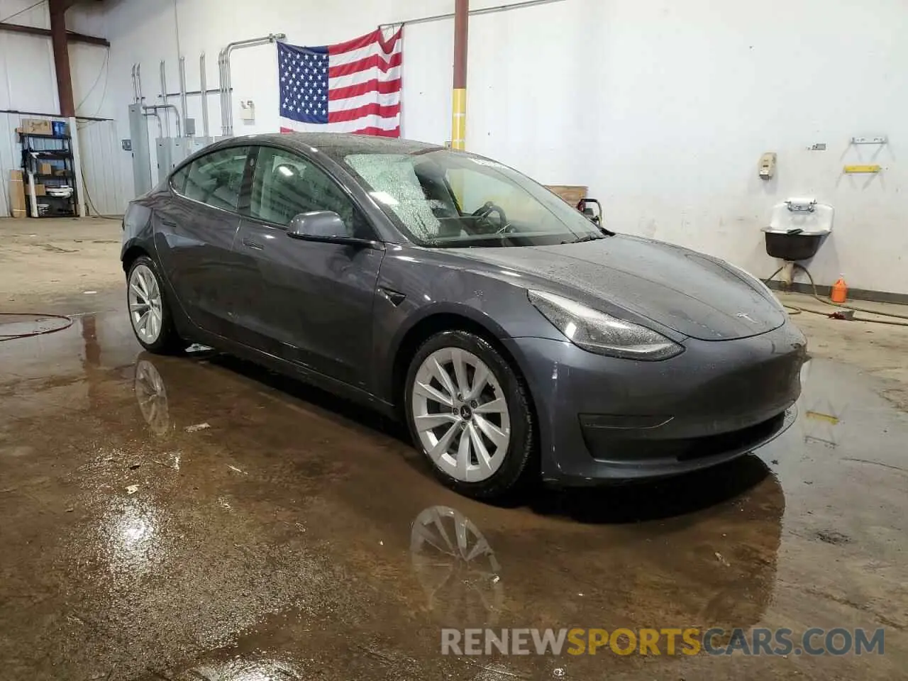 4 fotografías del automóvil dañado 5YJ3E1EAXNF191439 TESLA MODEL 3 2022