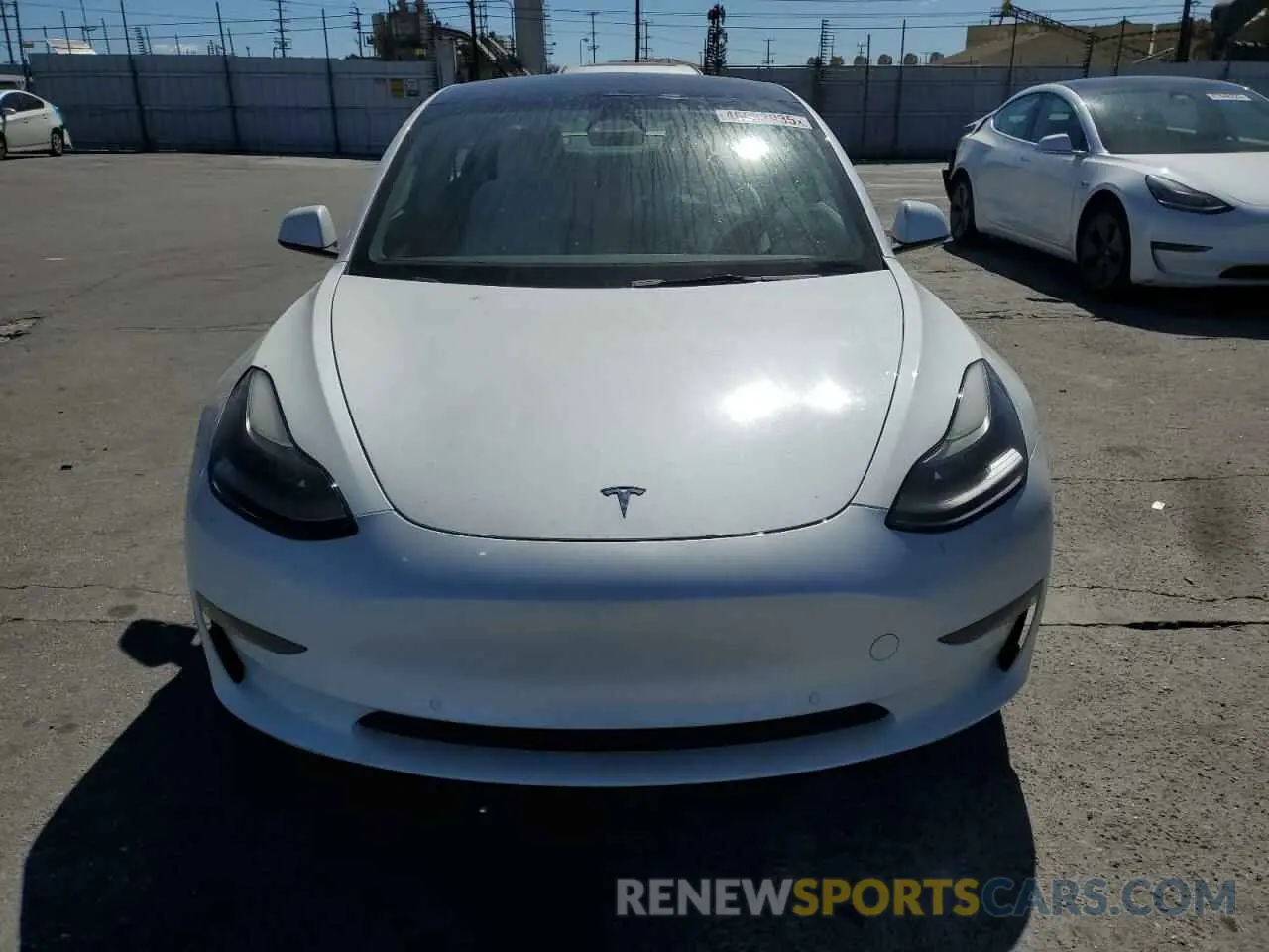 5 fotografías del automóvil dañado 5YJ3E1EAXNF203914 TESLA MODEL 3 2022