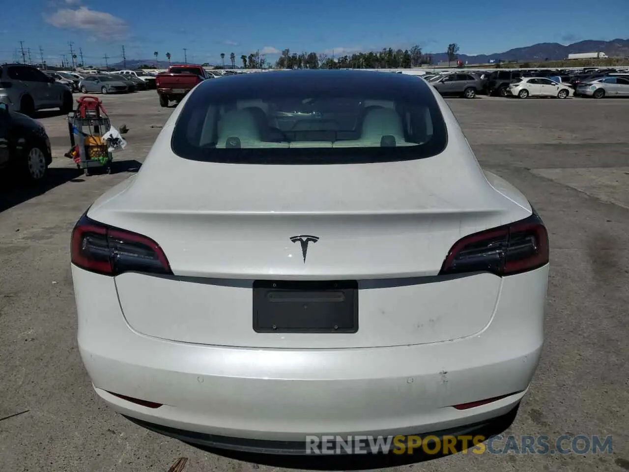 6 fotografías del automóvil dañado 5YJ3E1EAXNF203914 TESLA MODEL 3 2022