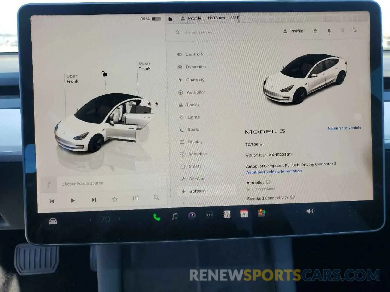 9 fotografías del automóvil dañado 5YJ3E1EAXNF203914 TESLA MODEL 3 2022