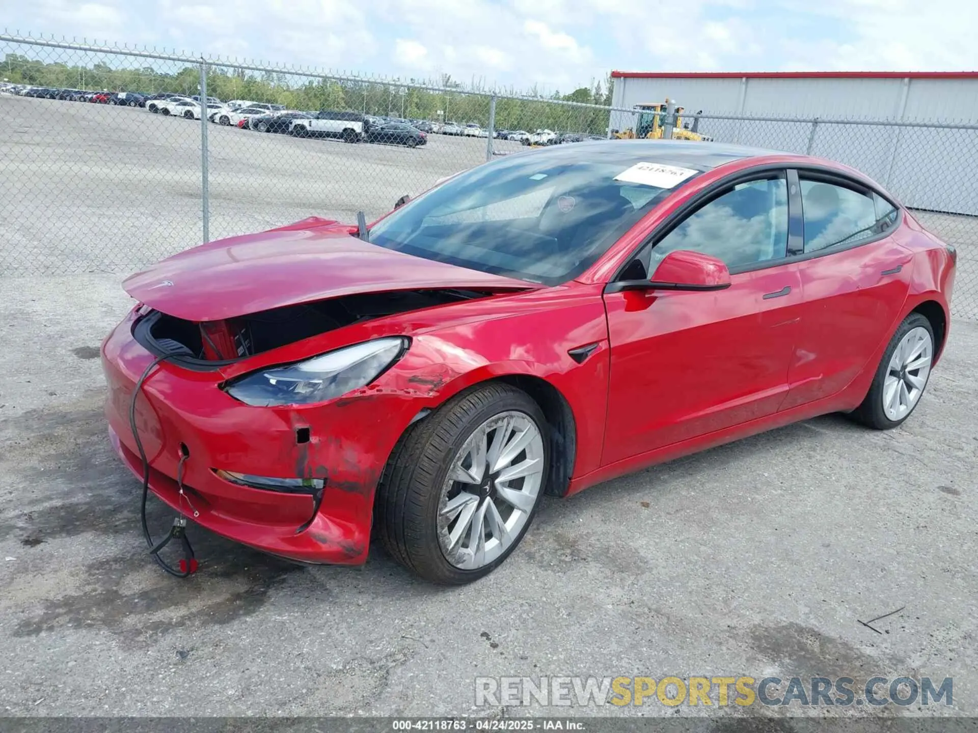 6 fotografías del automóvil dañado 5YJ3E1EAXNF288351 TESLA MODEL 3 2022