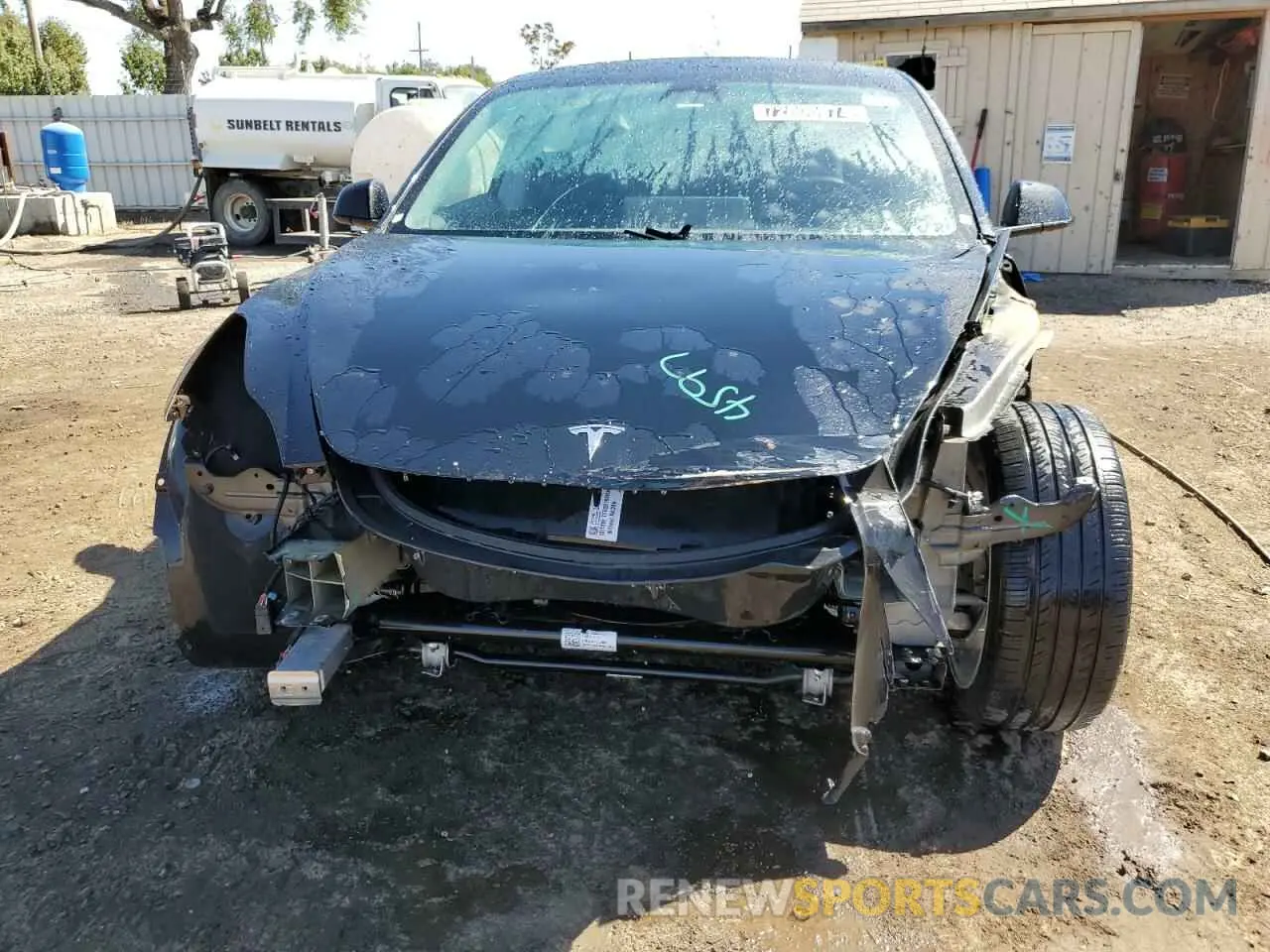 5 fotografías del automóvil dañado 5YJ3E1EAXNF288530 TESLA MODEL 3 2022