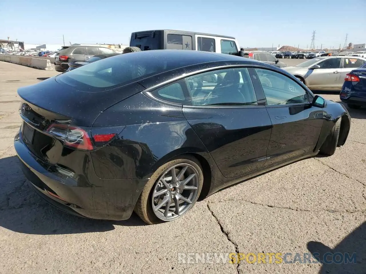 3 fotografías del automóvil dañado 5YJ3E1EAXNF291251 TESLA MODEL 3 2022
