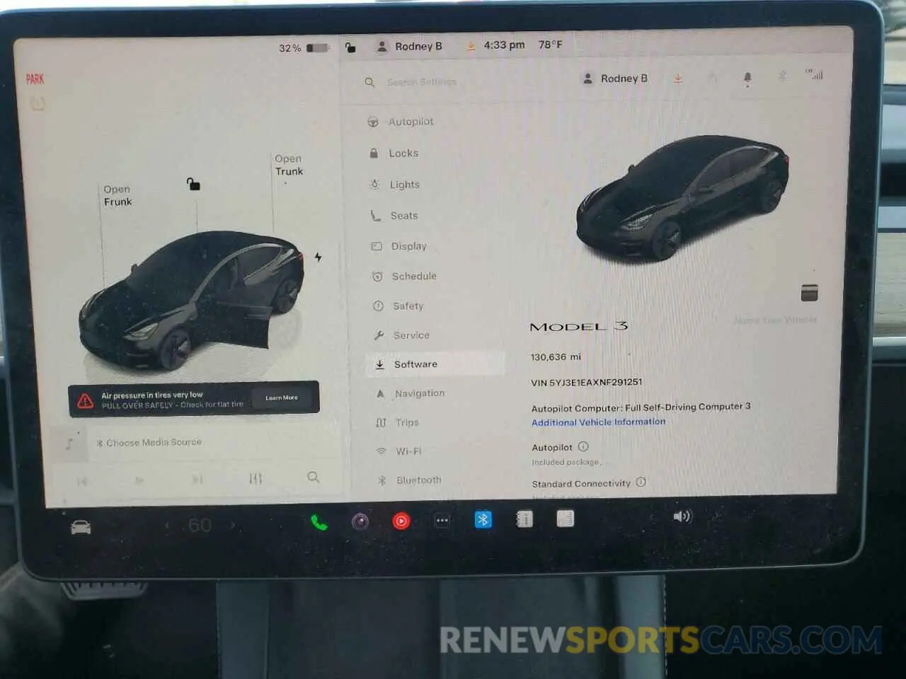 9 fotografías del automóvil dañado 5YJ3E1EAXNF291251 TESLA MODEL 3 2022