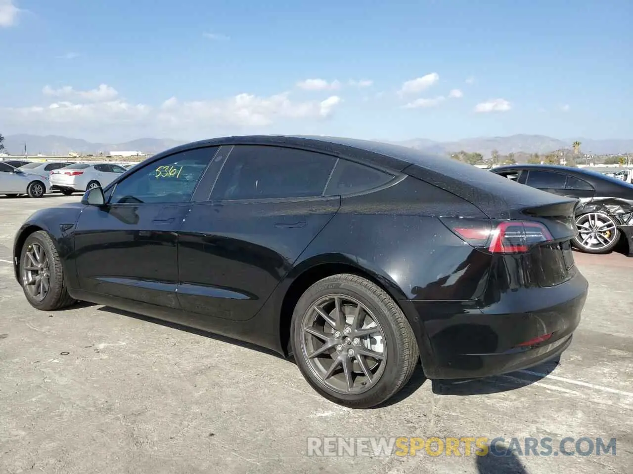 3 fotografías del automóvil dañado 5YJ3E1EAXNF293985 TESLA MODEL 3 2022
