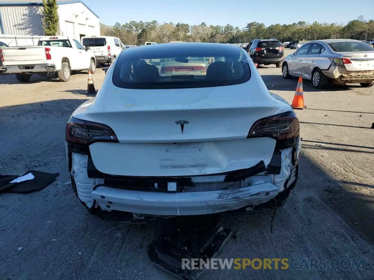 6 fotografías del automóvil dañado 5YJ3E1EAXNF301955 TESLA MODEL 3 2022