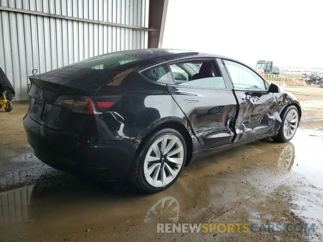 3 fotografías del automóvil dañado 5YJ3E1EAXNF304743 TESLA MODEL 3 2022