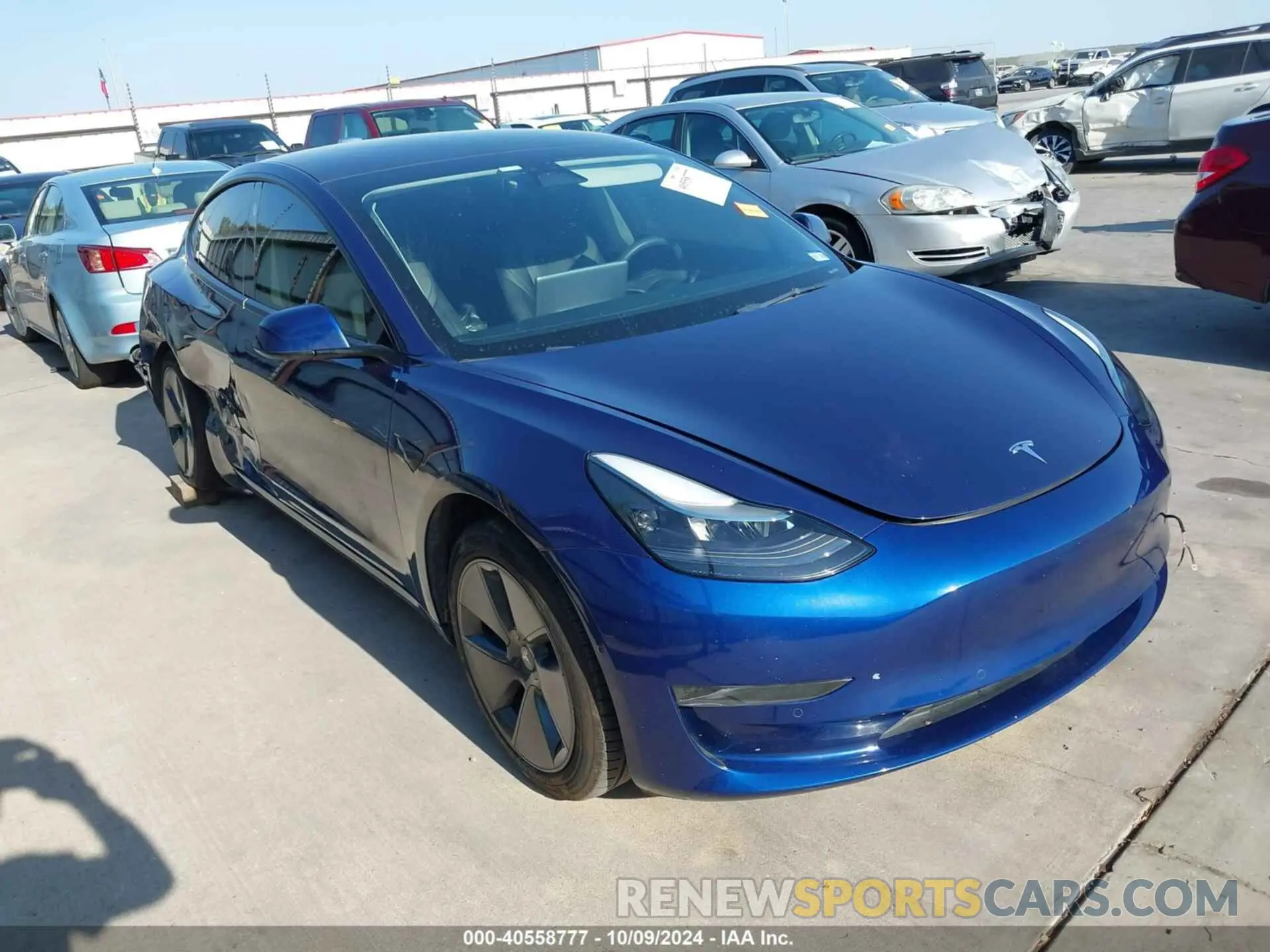1 fotografías del automóvil dañado 5YJ3E1EAXNF305813 TESLA MODEL 3 2022