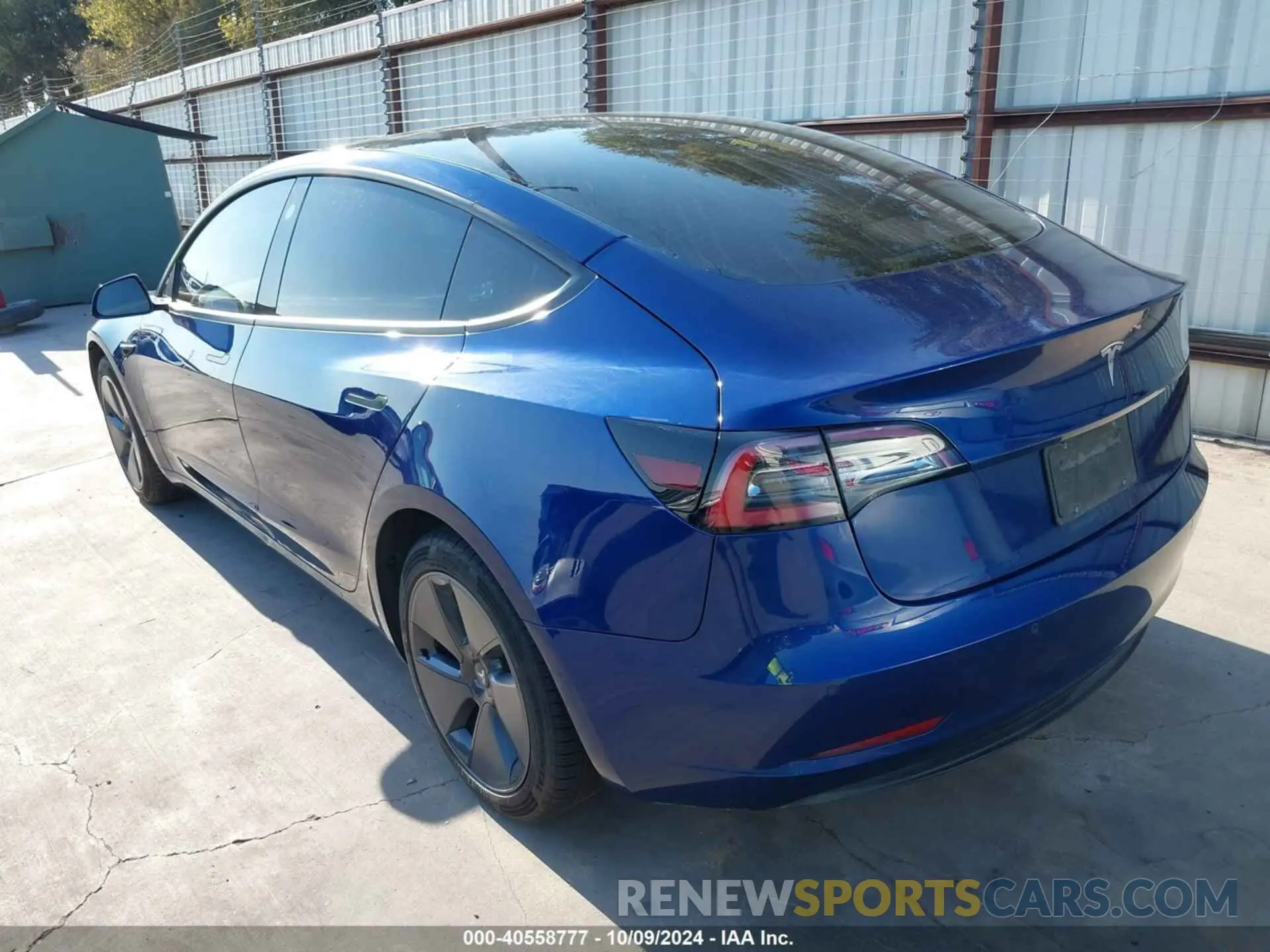 3 fotografías del automóvil dañado 5YJ3E1EAXNF305813 TESLA MODEL 3 2022