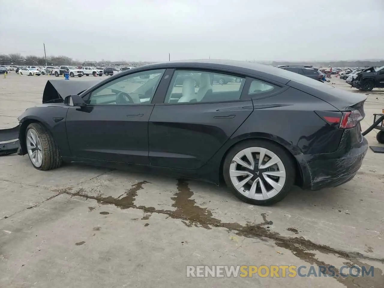 2 fotografías del automóvil dañado 5YJ3E1EAXNF310994 TESLA MODEL 3 2022