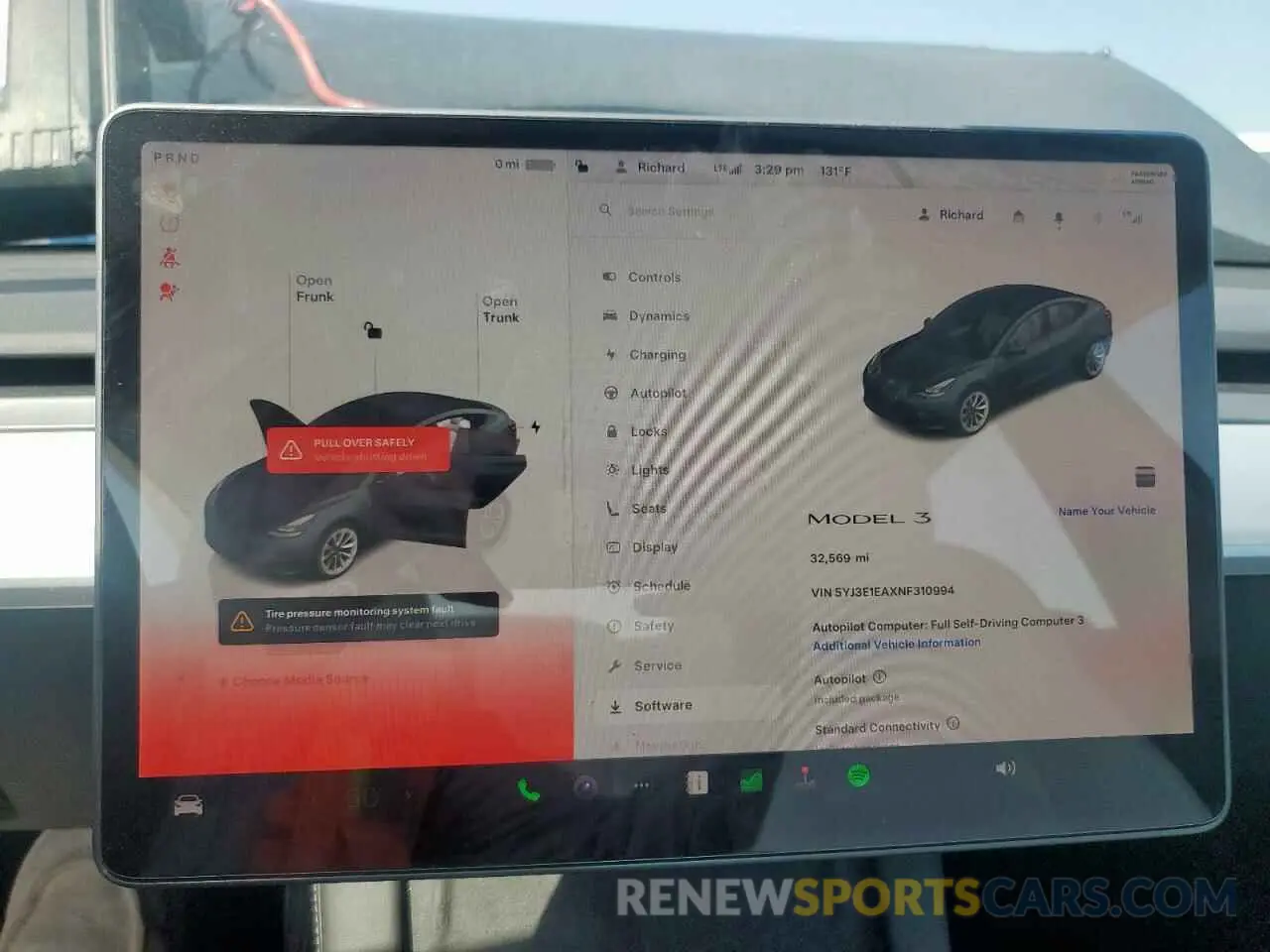 9 fotografías del automóvil dañado 5YJ3E1EAXNF310994 TESLA MODEL 3 2022