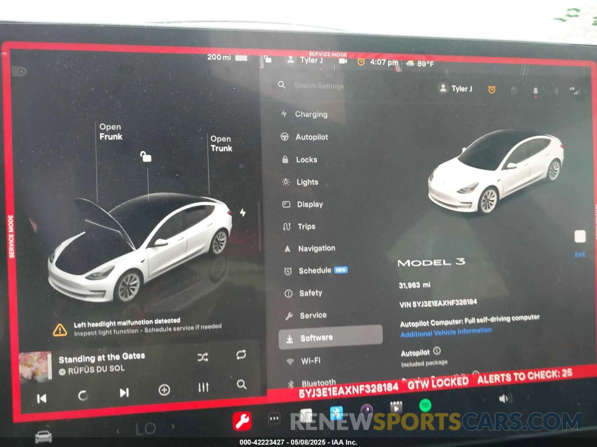 7 fotografías del automóvil dañado 5YJ3E1EAXNF328184 TESLA MODEL 3 2022