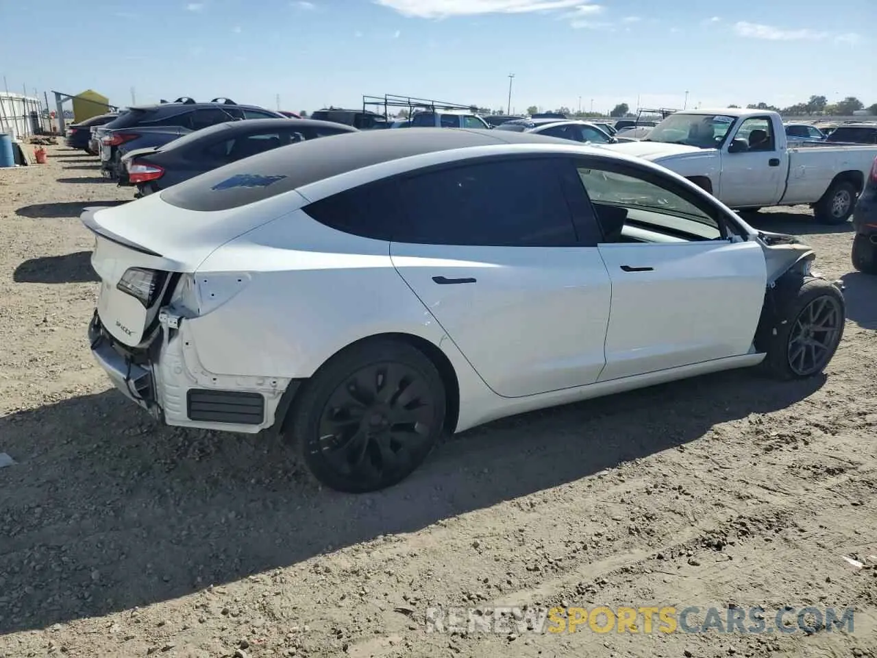 3 fotografías del automóvil dañado 5YJ3E1EAXNF331294 TESLA MODEL 3 2022