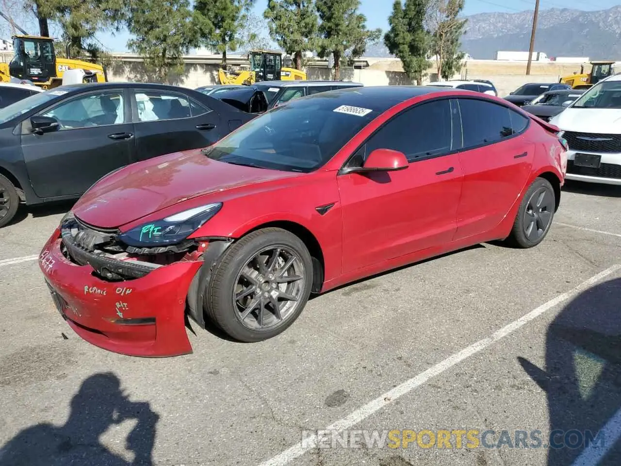 1 fotografías del automóvil dañado 5YJ3E1EAXNF339959 TESLA MODEL 3 2022