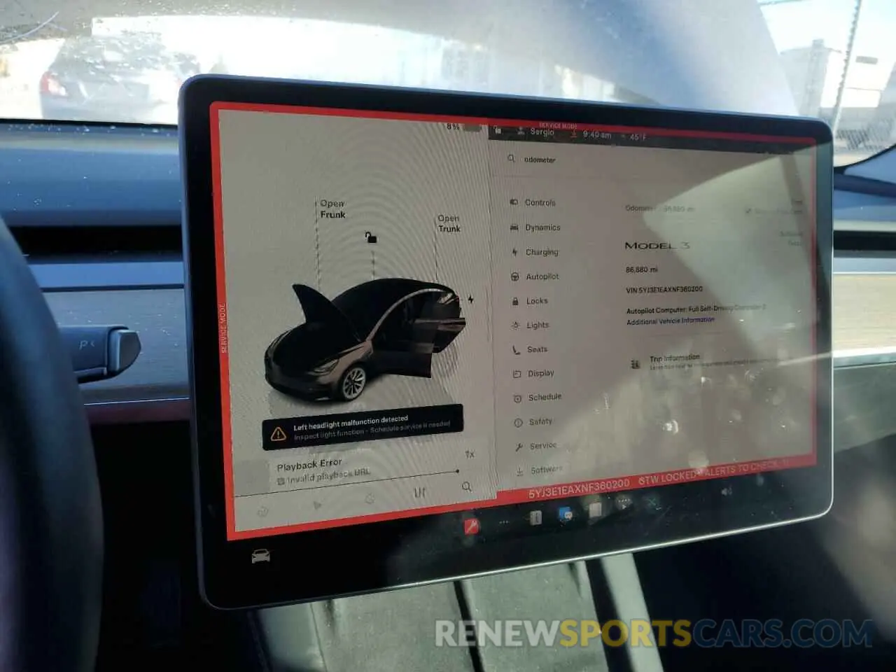 9 fotografías del automóvil dañado 5YJ3E1EAXNF360200 TESLA MODEL 3 2022